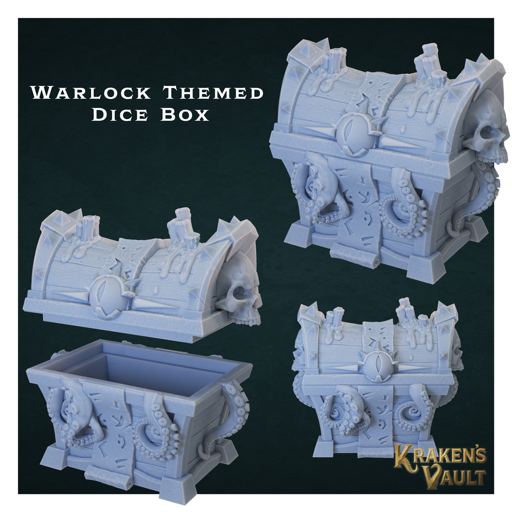 Warlock Themed Dice Box