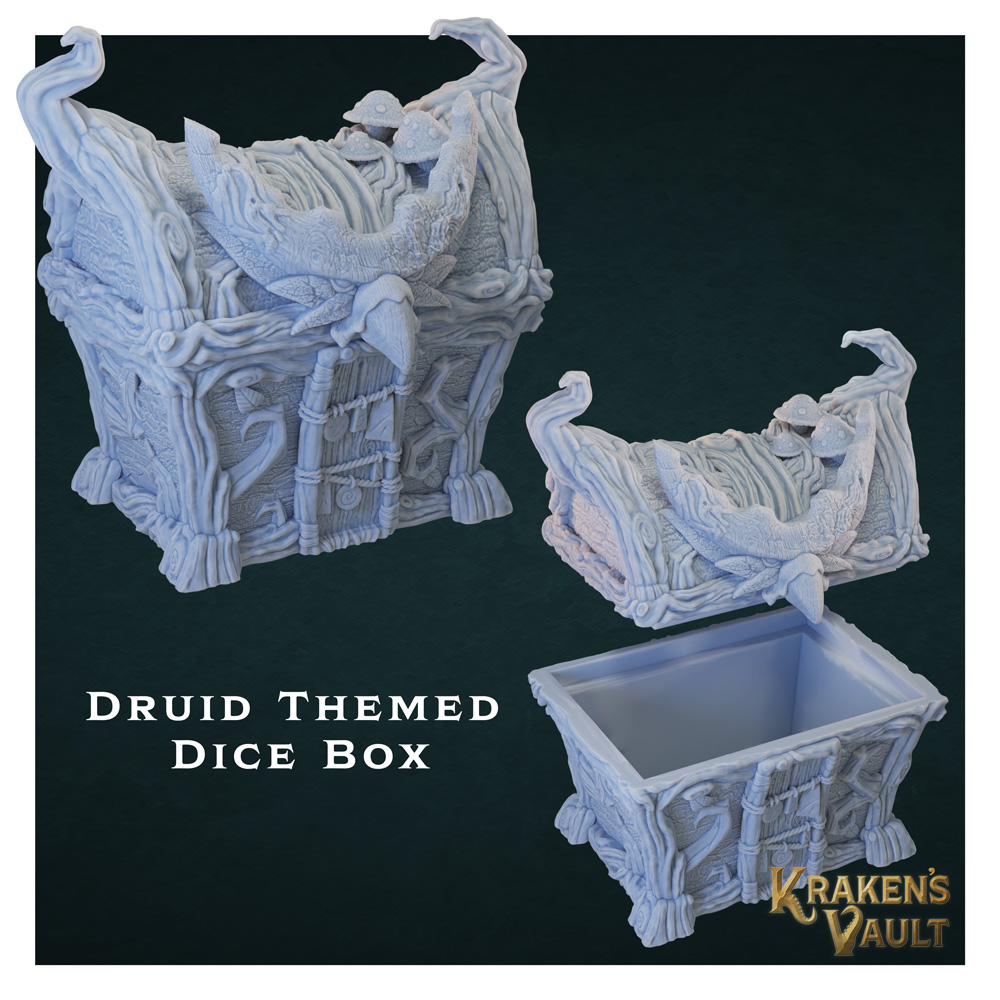 Druid Themed Dice Box