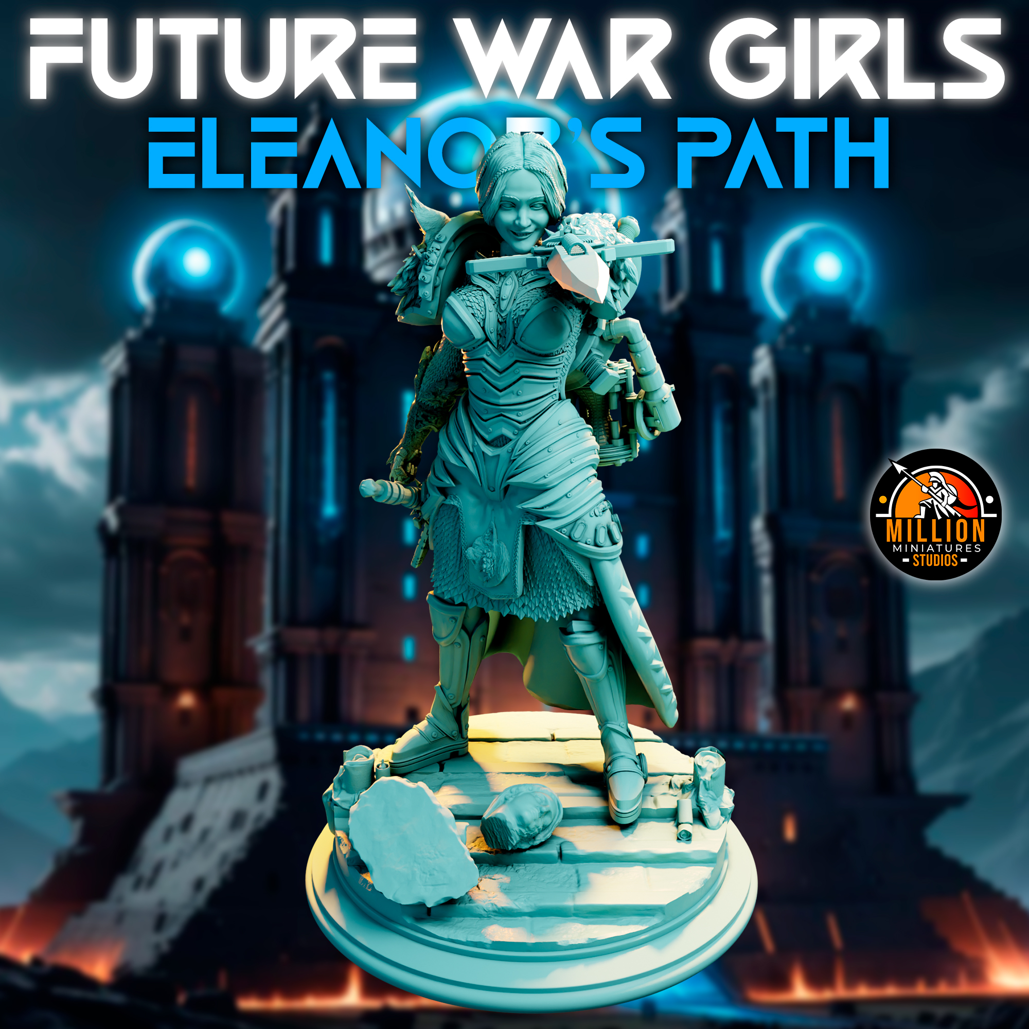 Eleanor Thunderlynx - Full Core Model 120mm & Lynx (INCLUDED No Helmet, With Helmet, Lynx Headed, Light Armor & No Armor)