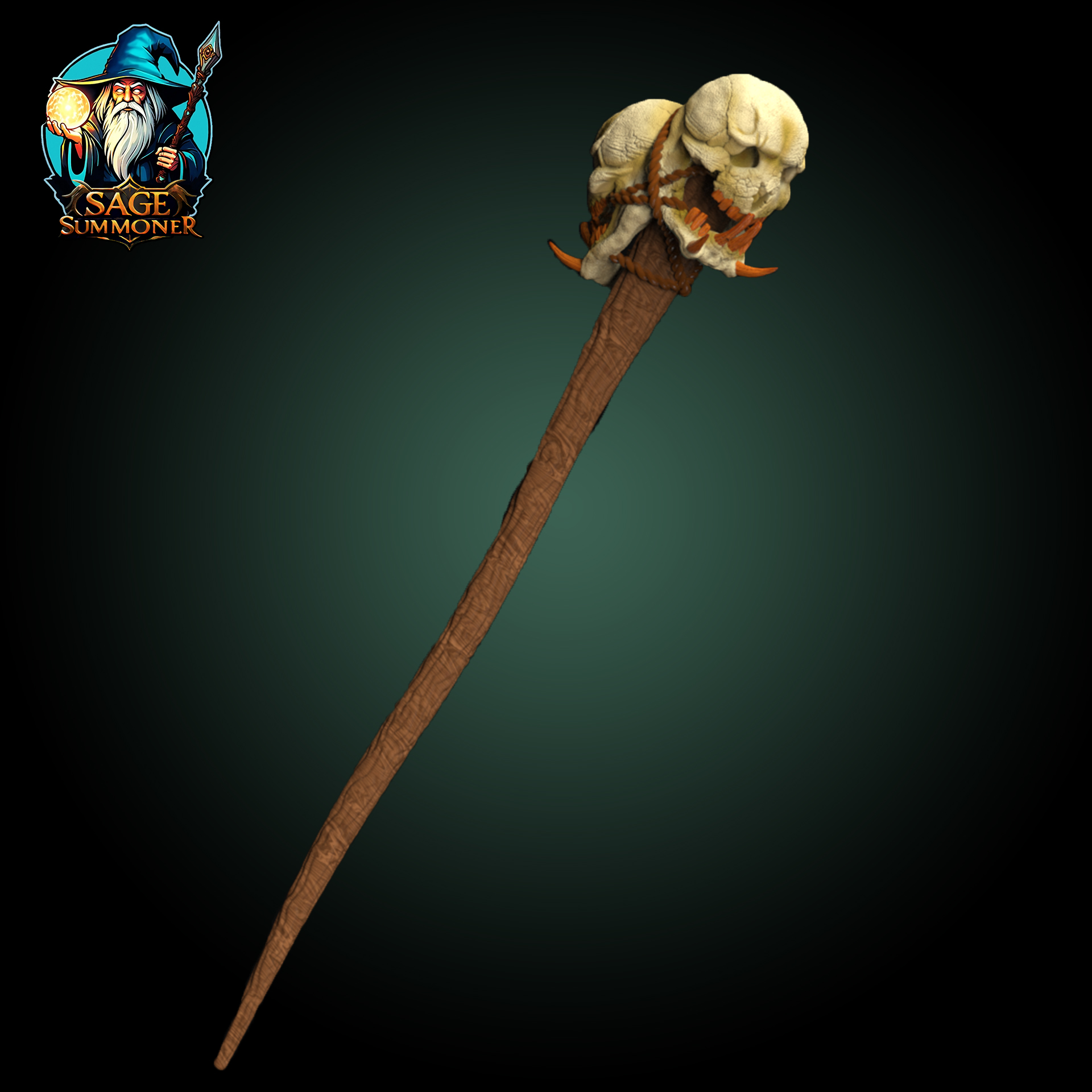 Necromancer Skull Staff 3
