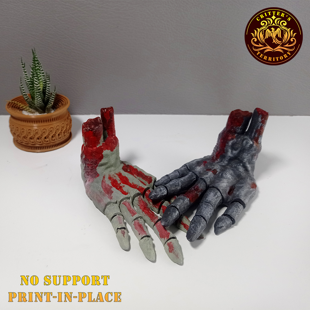 Flexi Zombie Hand PRINT-IN-PLACE NO-SUPPORT HALLOWEEN-SPECIAL