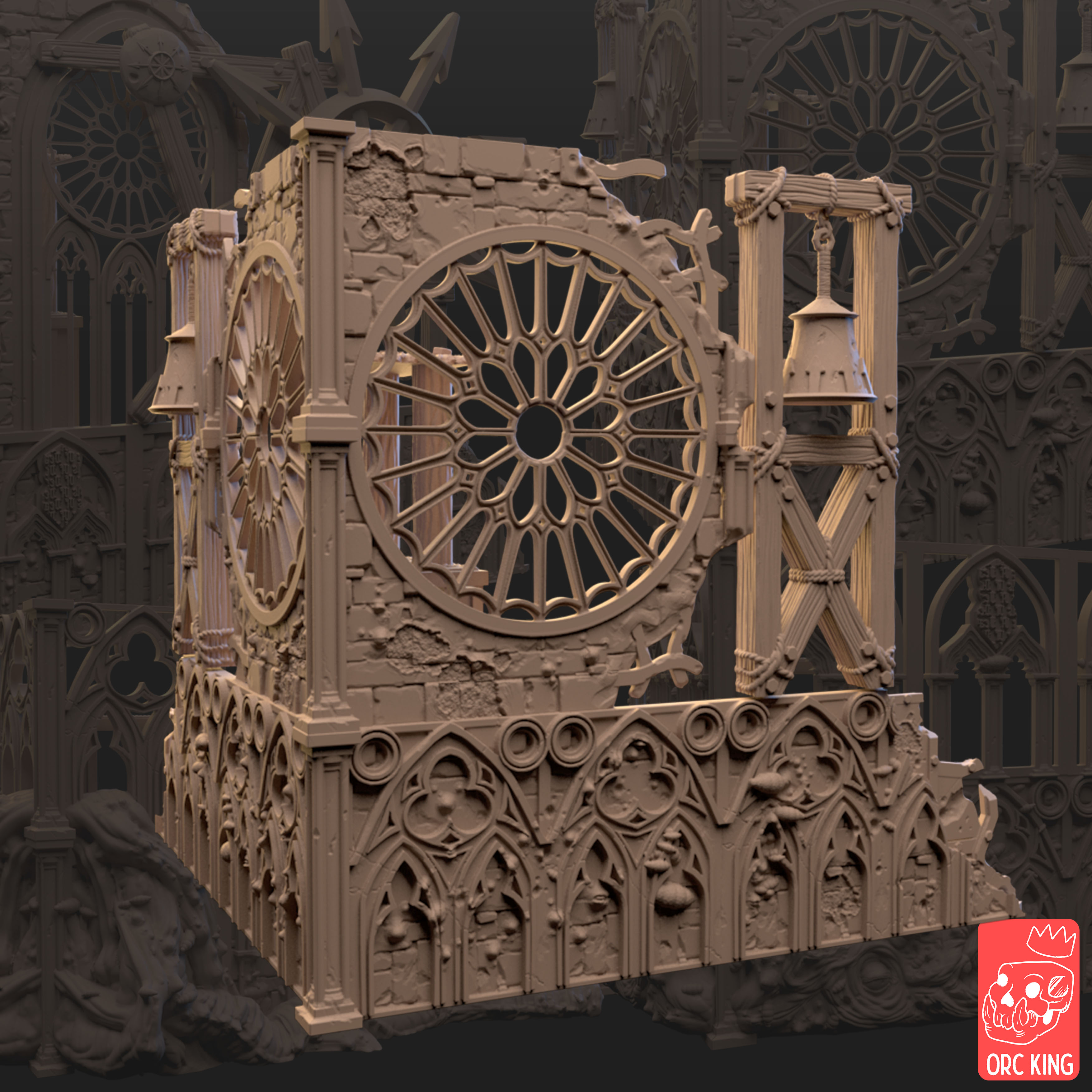 Plague God's Ruin - 3D Printable Terrain (Support-Free)