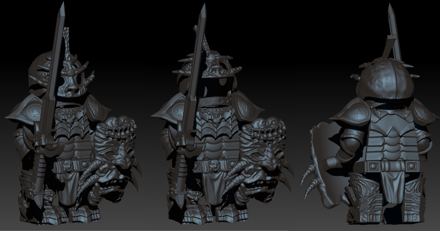 Daedric set from TES3 Morrowind lego minifigure custom set