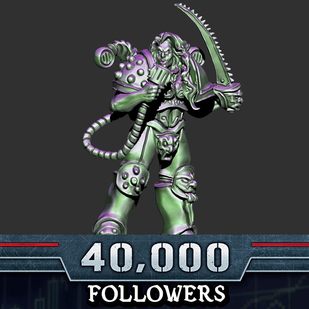 40K Followers Free Model - Li'Roth the Pleasure Marine