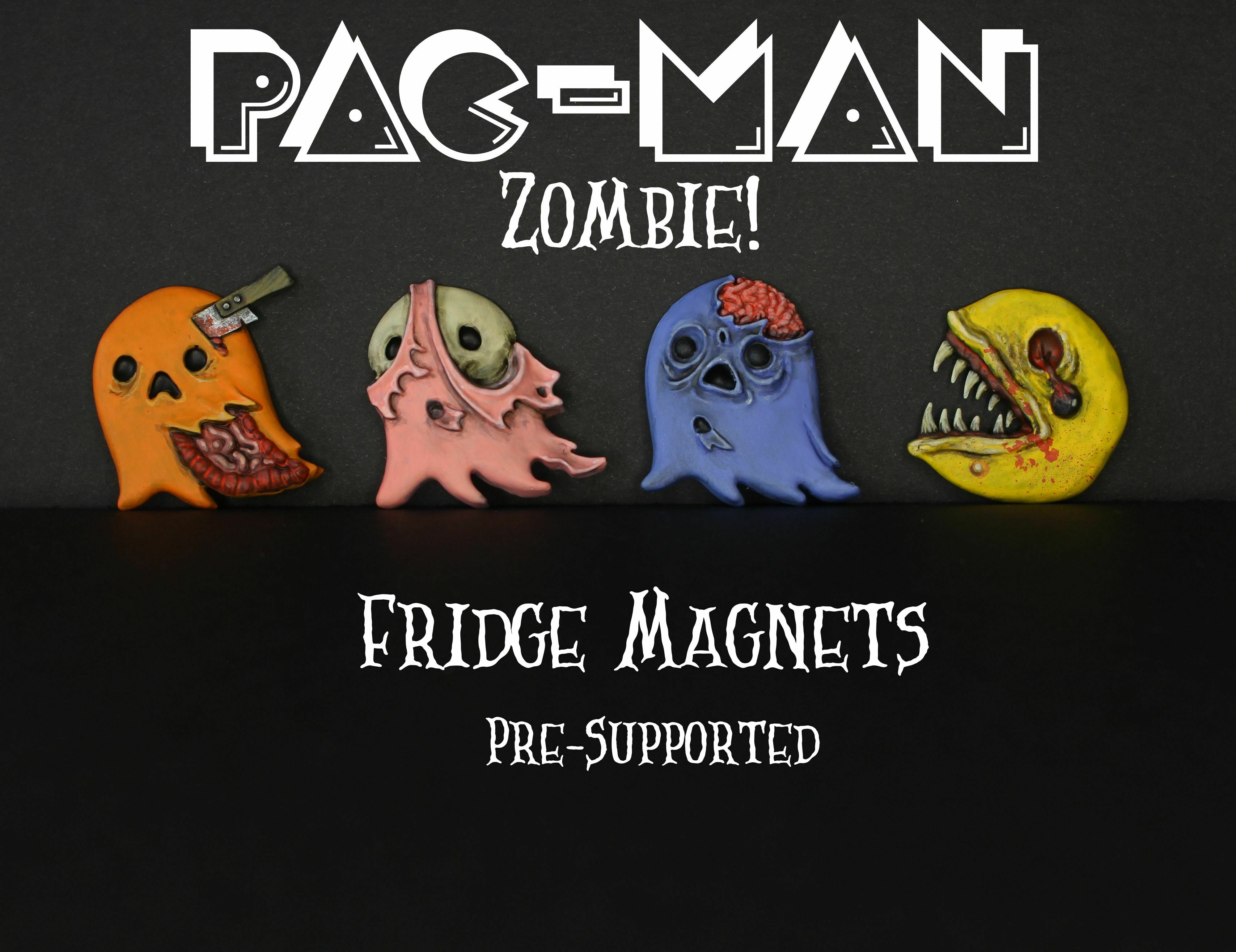 Pac-Man Zombie - Fridge Magnets