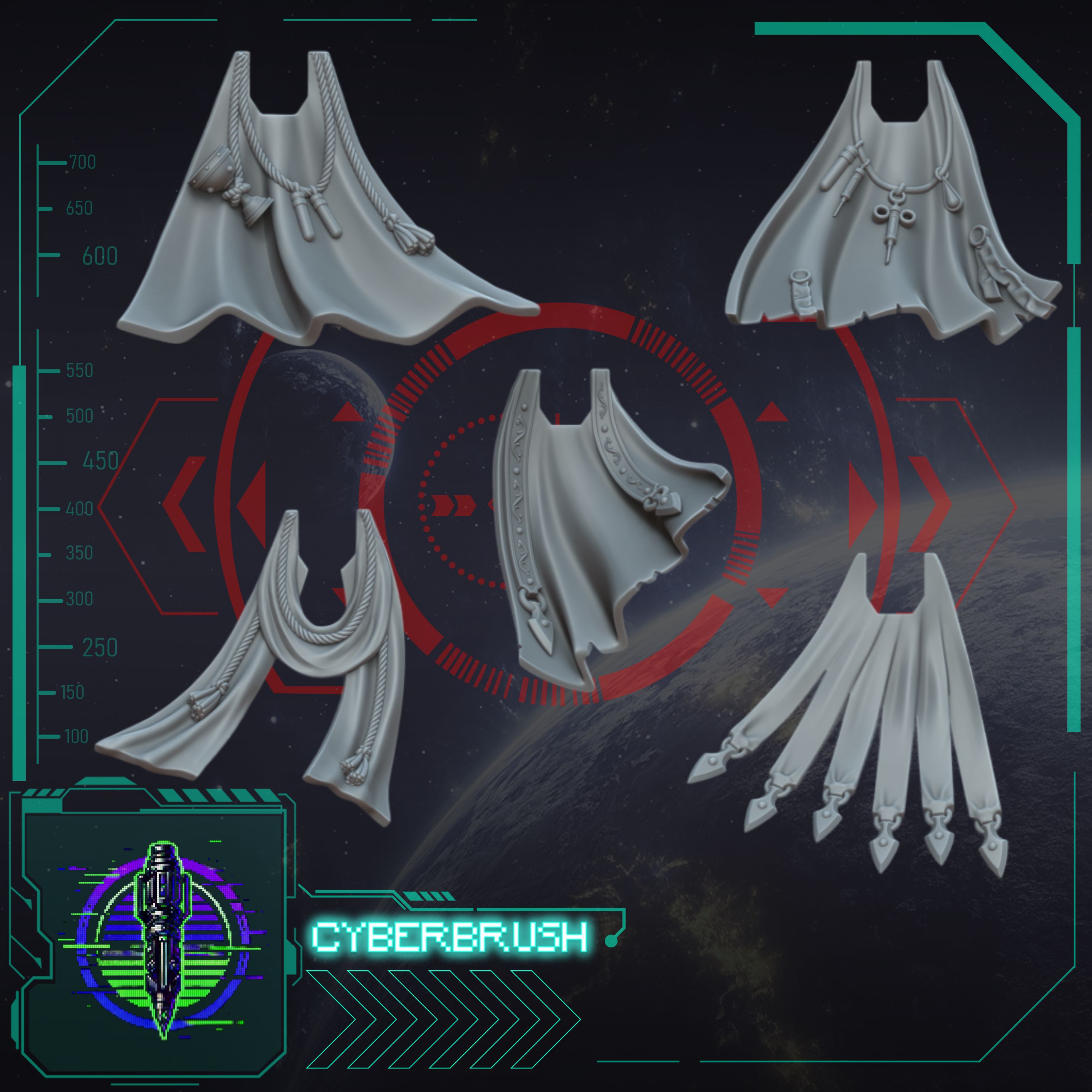 Crimson Angels Cloak Set 1