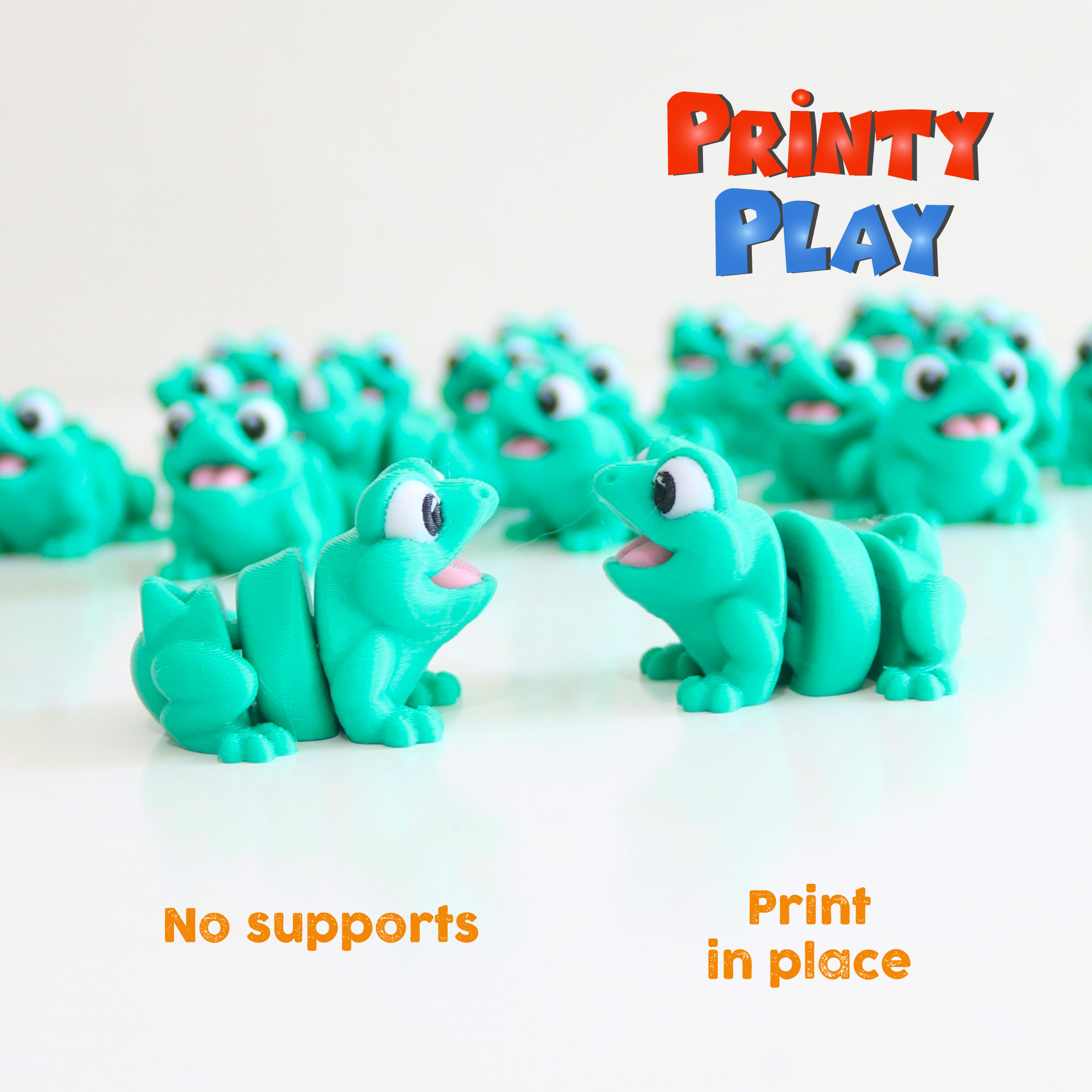 Cute Flexi Mini Frog- STL for 3d printing