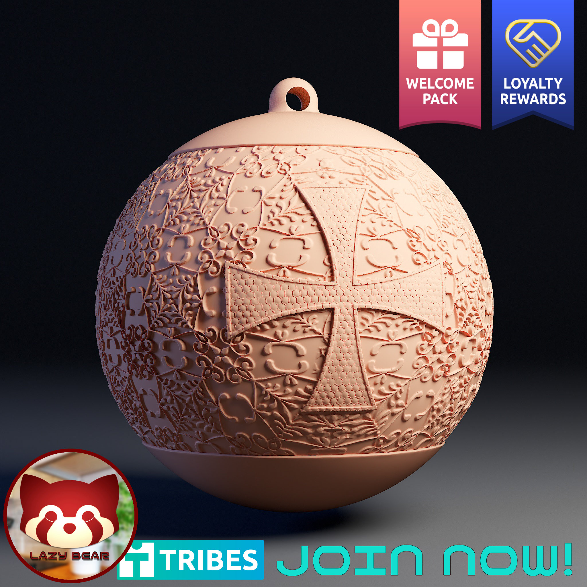 Templar Christmas Bauble