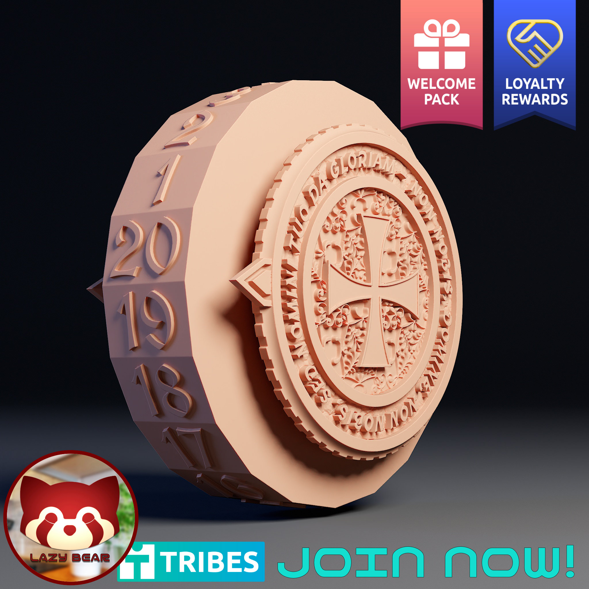 Templar Spinner Dice Set
