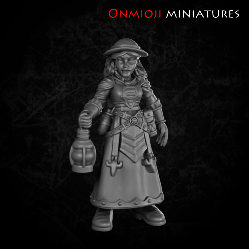 Traveler with a lantern