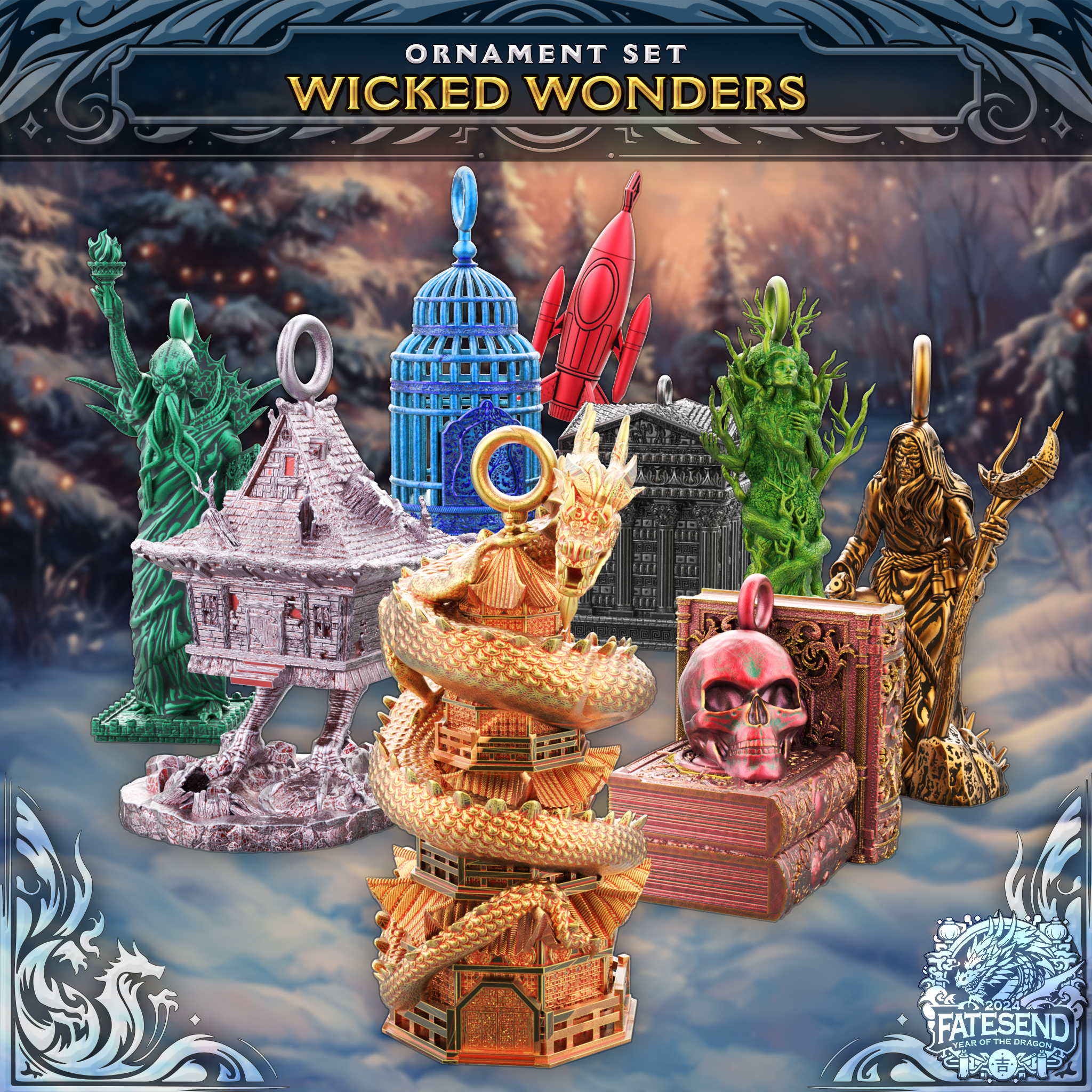 Wicked Wonders Ornament Set
