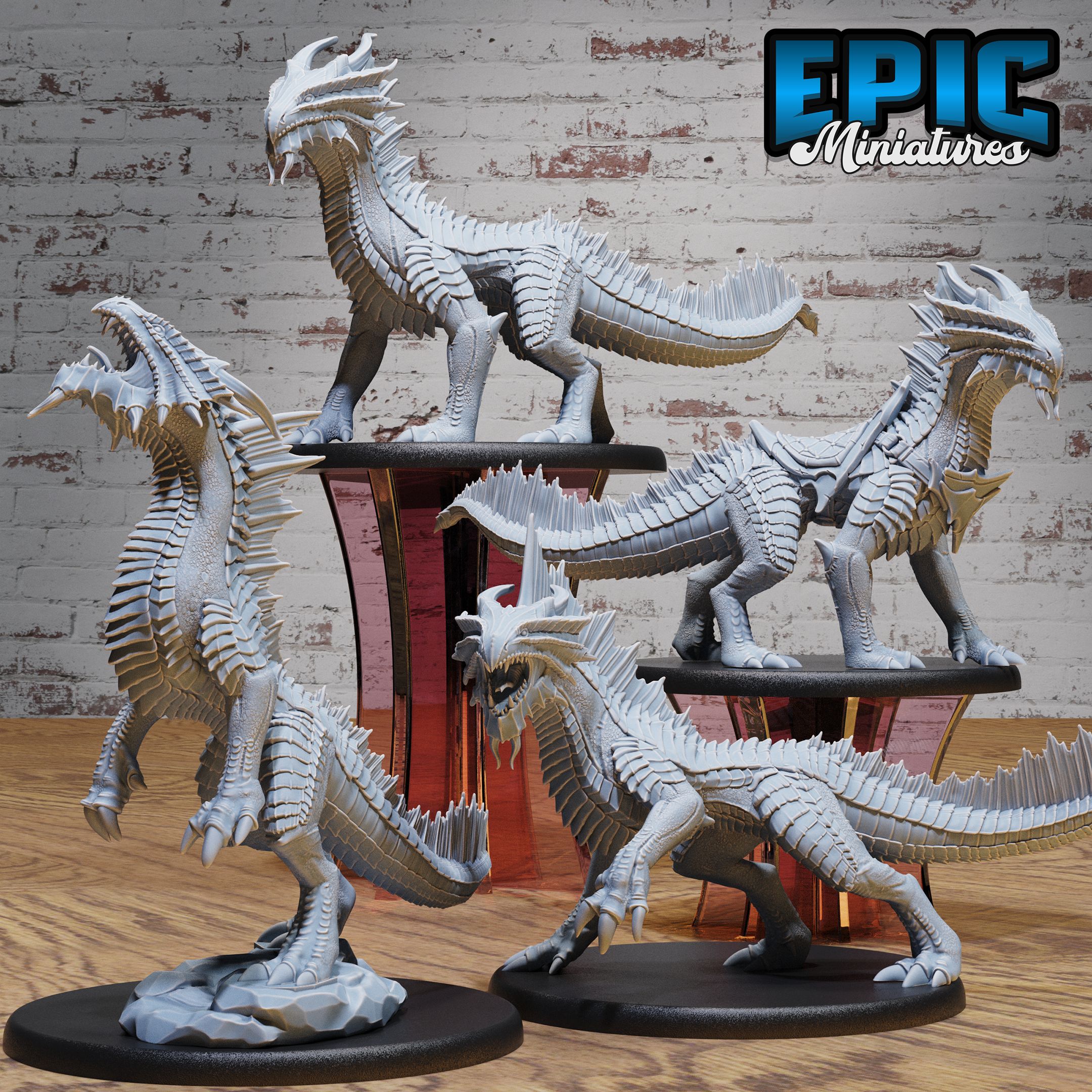 Guard Drake Bronze Set / Legendary Dragon / Mountain Monster Encounter / Magical Mount Beast / Dragonborn Creature / Draconic Army