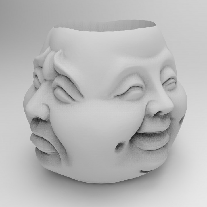 four faces stationary