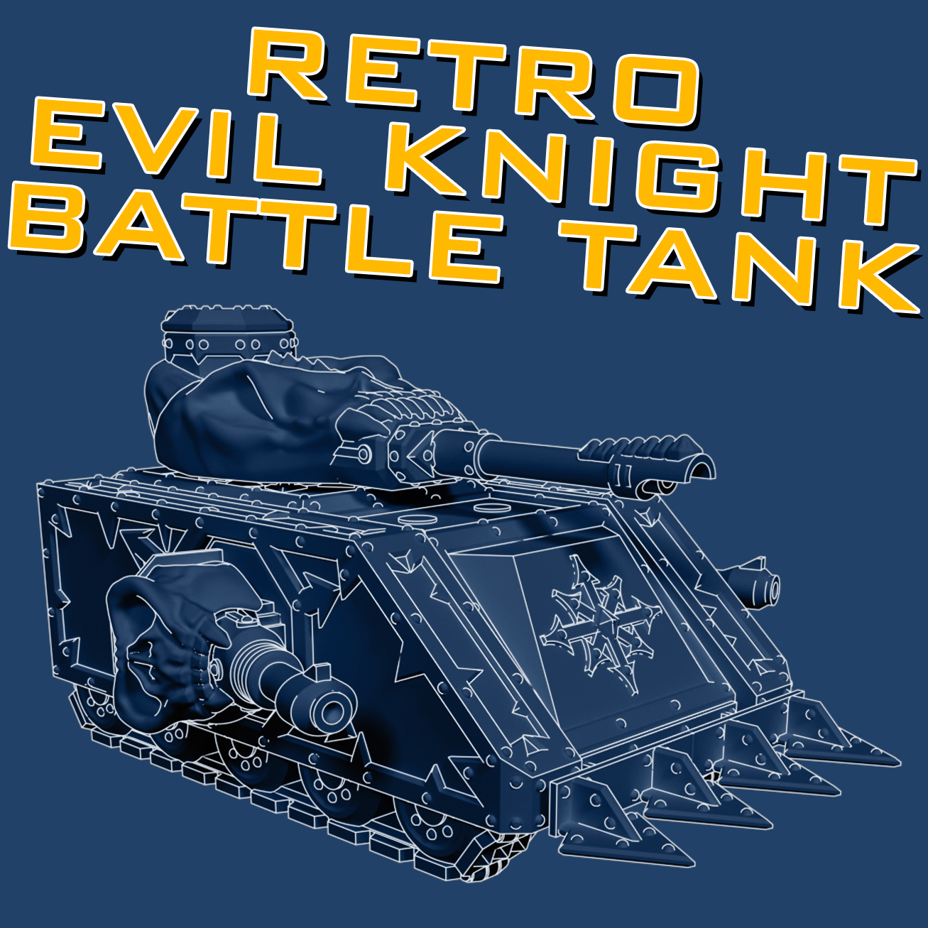 Retro Evil Knight Battle Tank