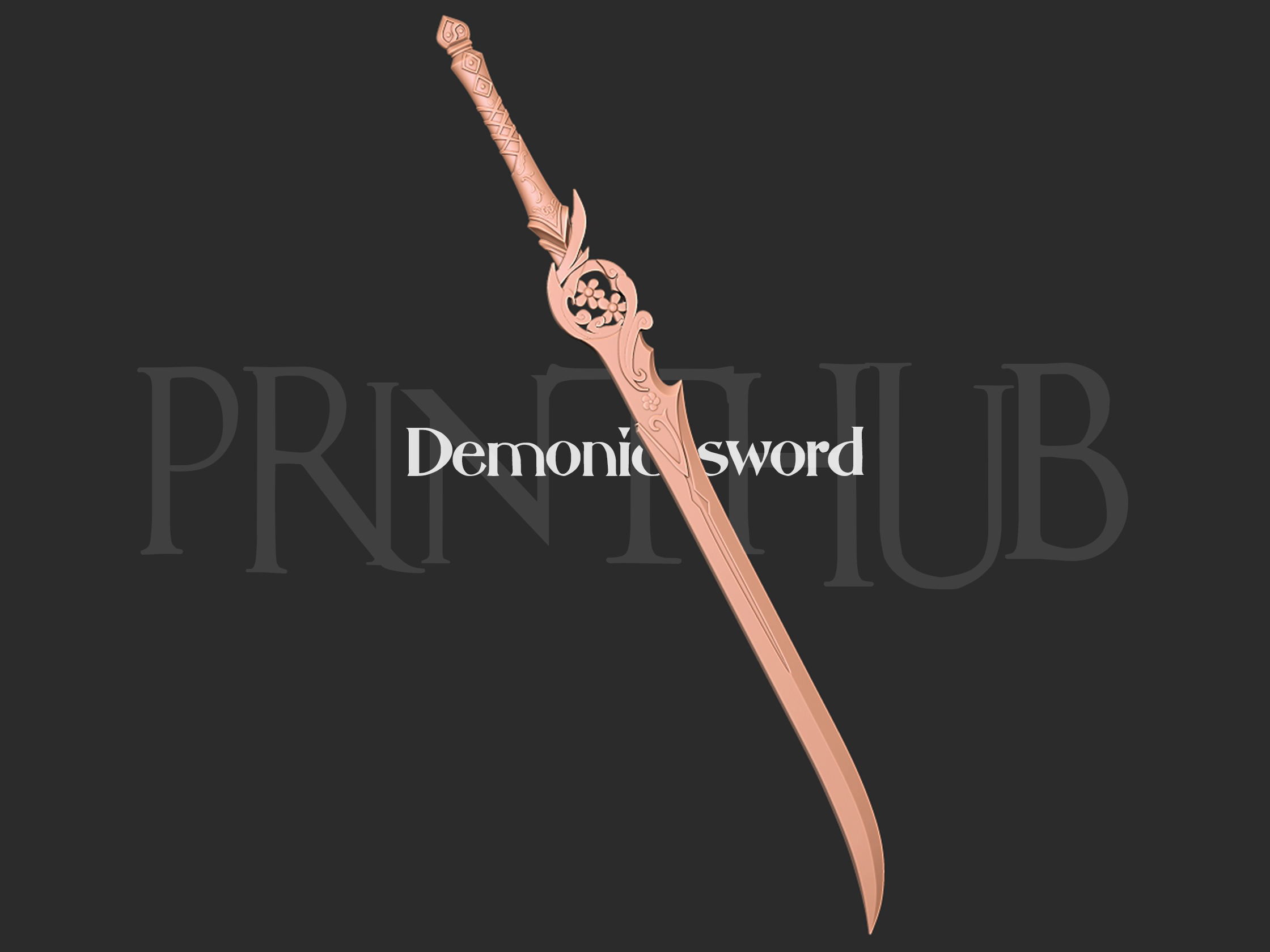 Demonic Sword for cosplay prop