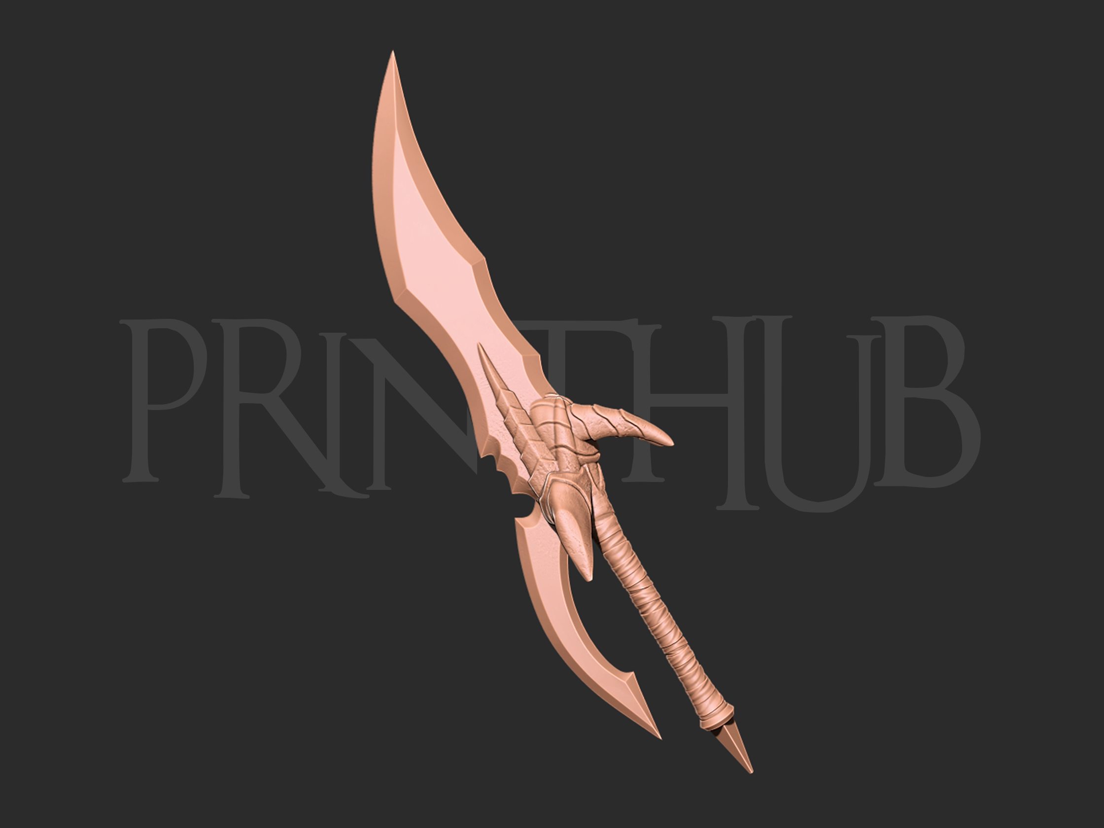 Rasaka Fang Dagger Cosplay 3d print cosplay prop