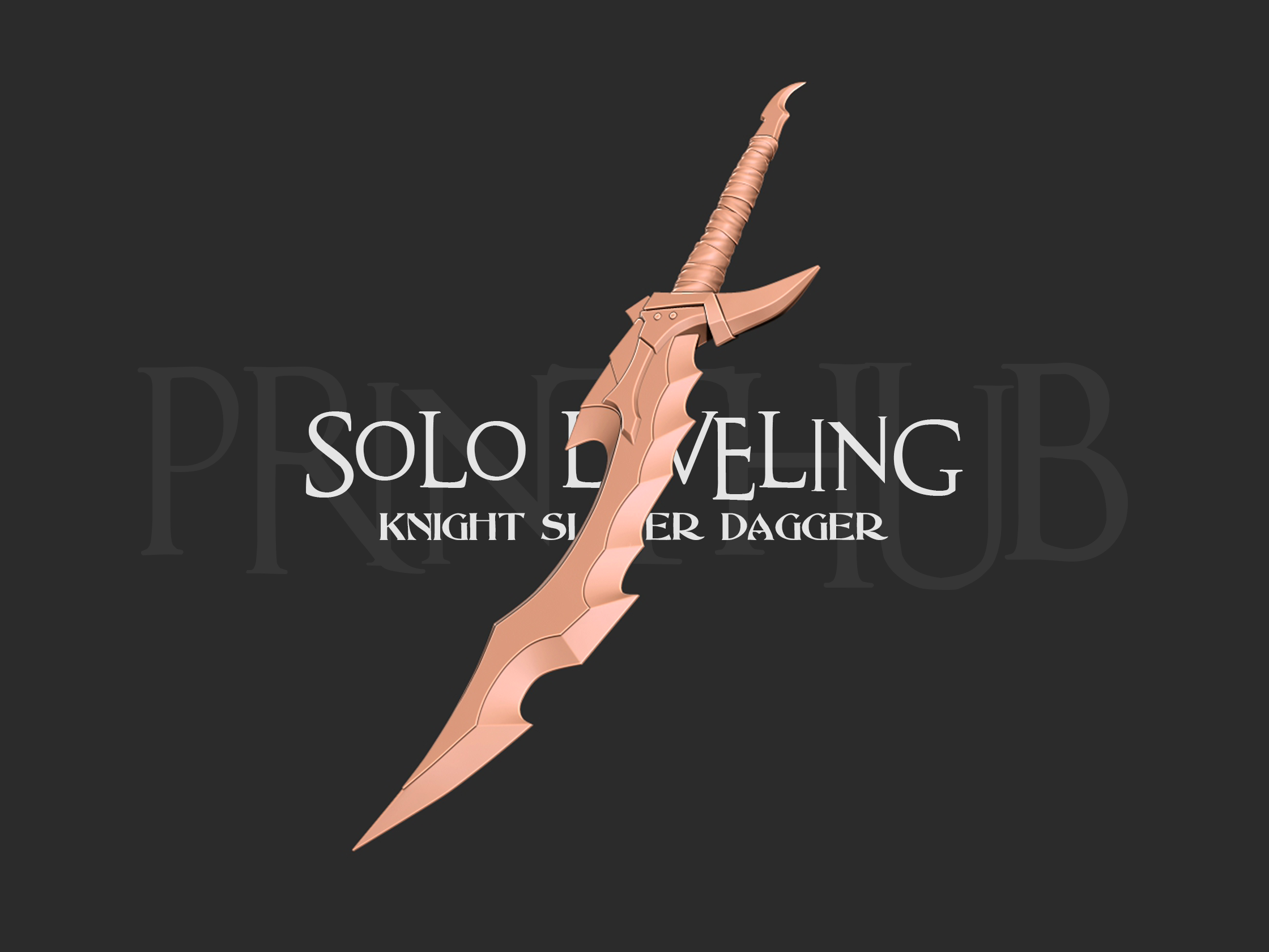 Knight Slayer Dagger for cosplay prop