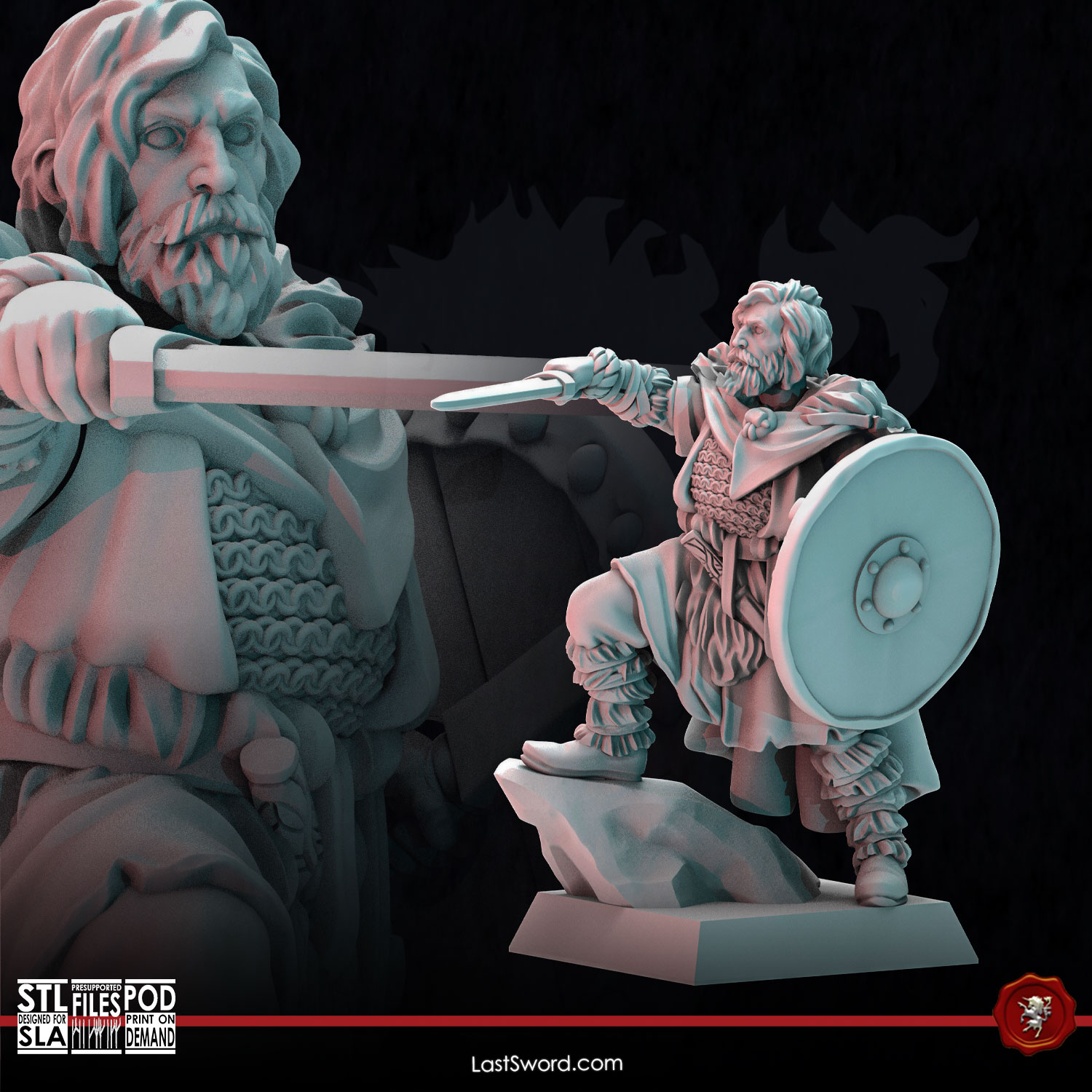 Veteran Jarl | Pre-Supported | 30mm Vikings