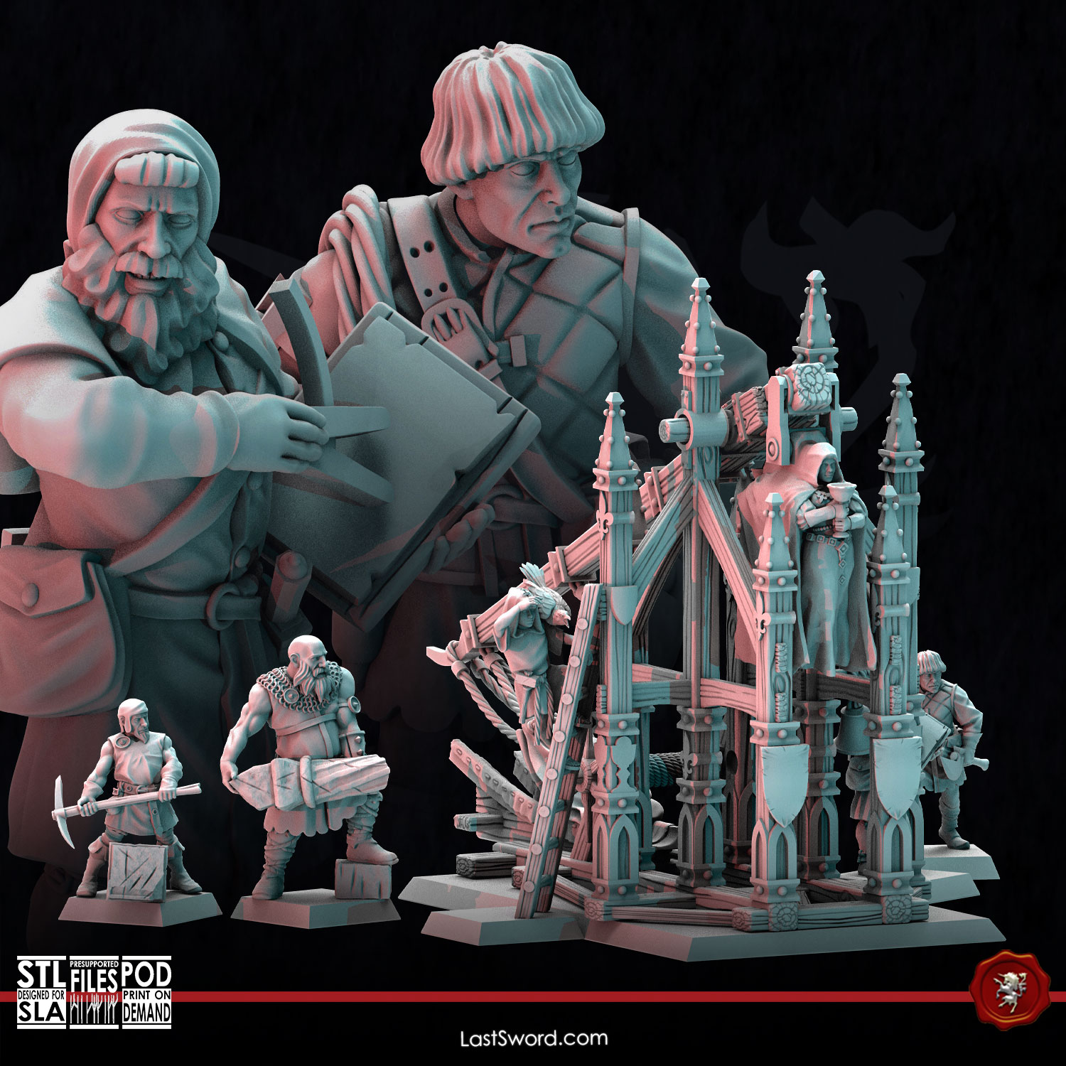 Neverra Trebuchet | Pre-Supported | 30mm Fantasy