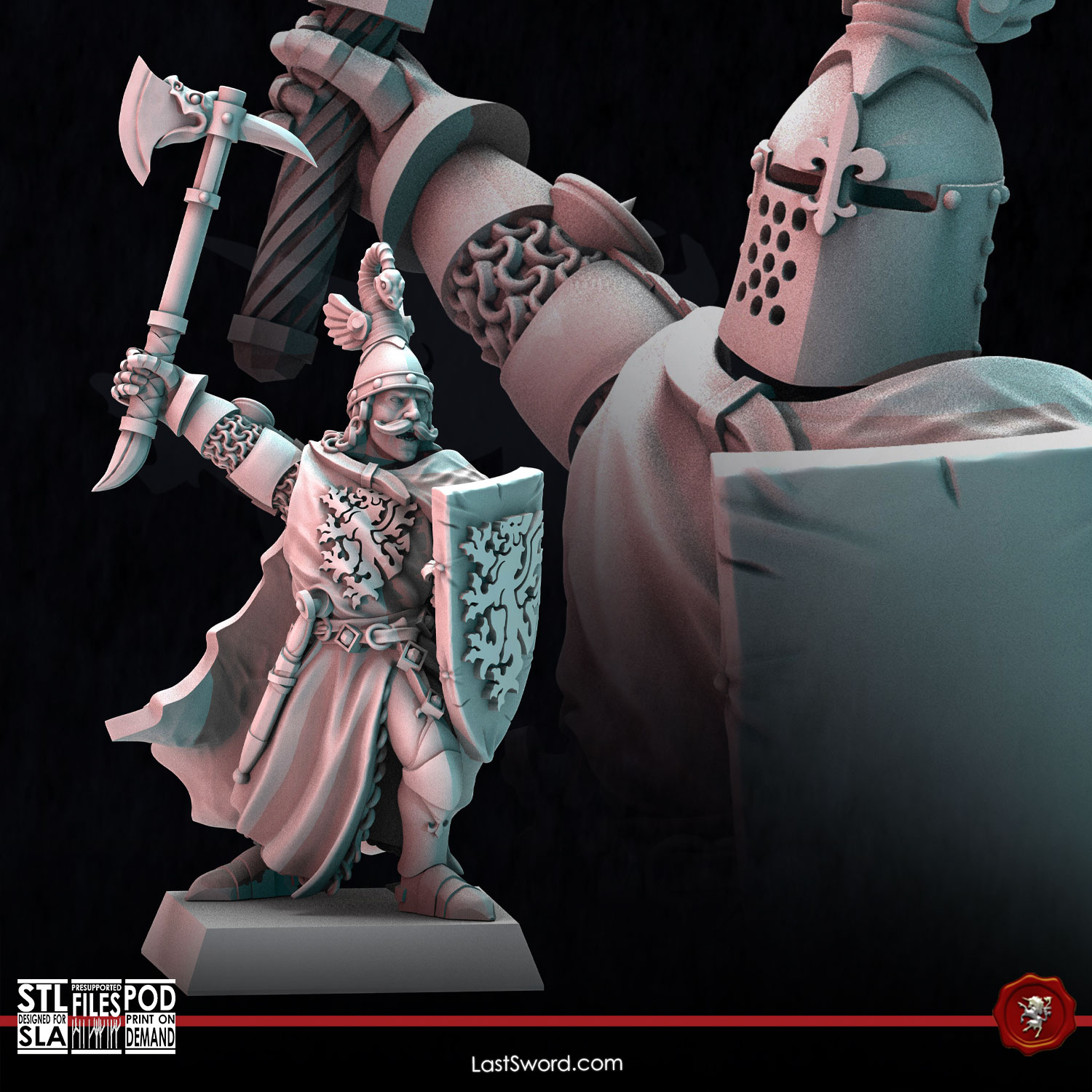 Duke Jaume, The Dragon Slayer | Pre-Supported | 30mm Fantasy