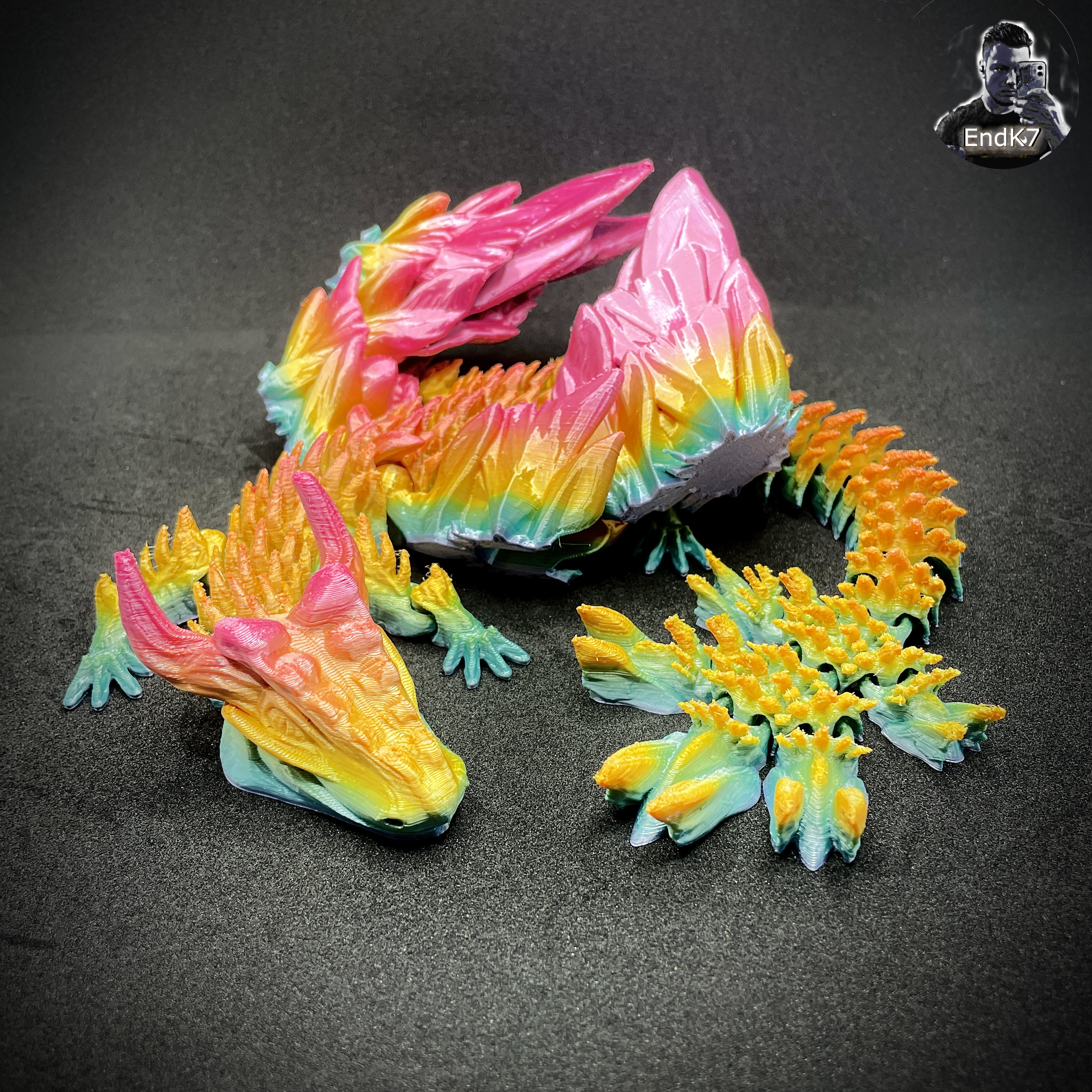 Big Glorious Dragon - Winged - Articulated - Flexi - Print in Place - No Supports - Fantasy