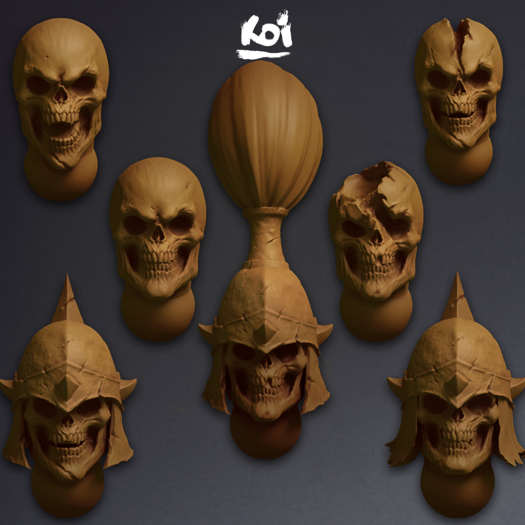 Skeletons - Miniature heads