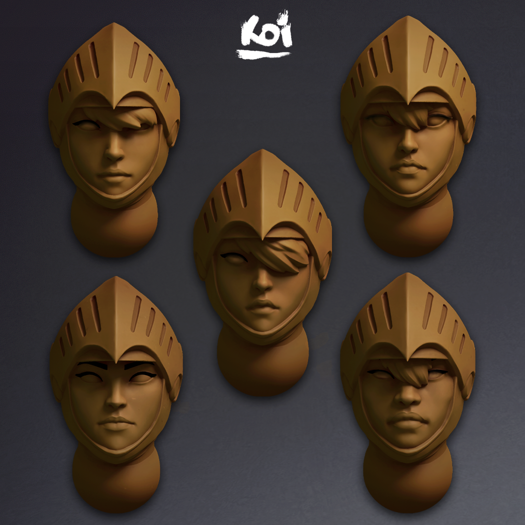 Daughters of the Storm - Miniature heads