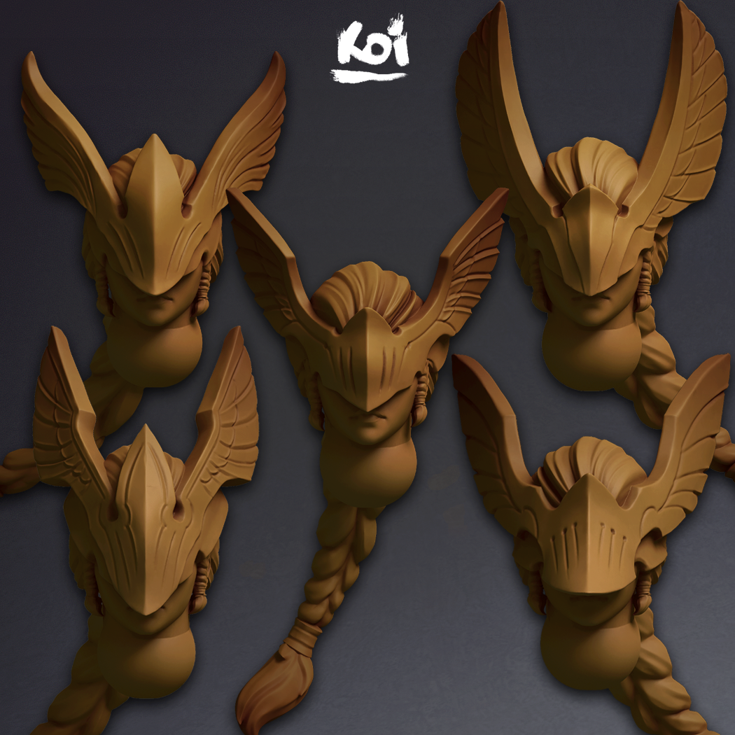 Ravenwings - Miniature heads