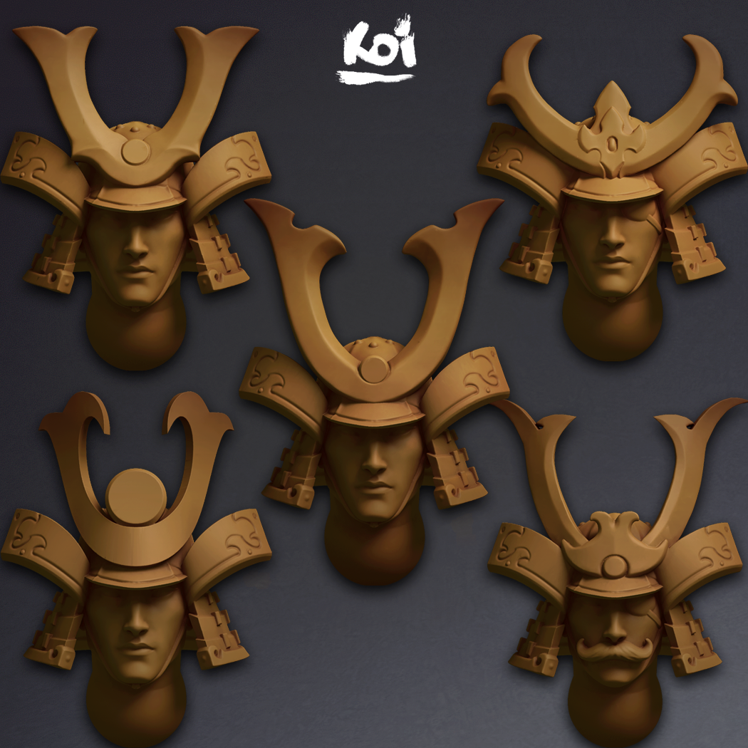 Wavestriders - Miniature heads