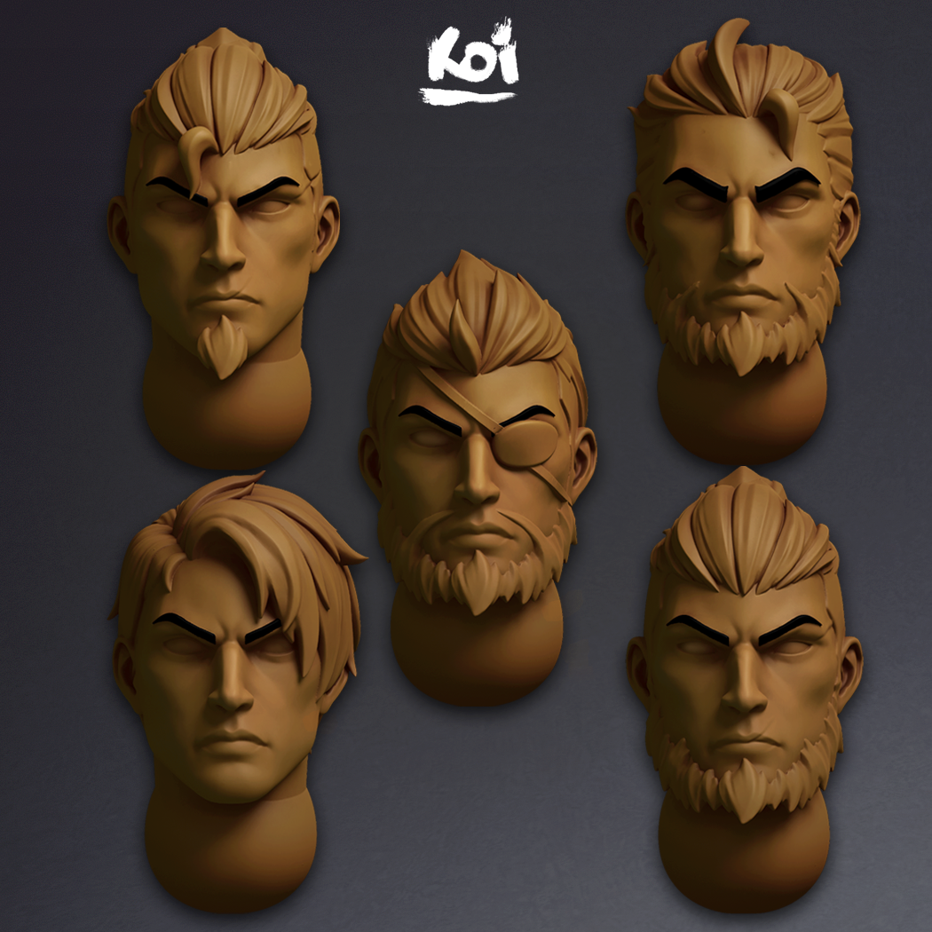 Viking - Miniature heads