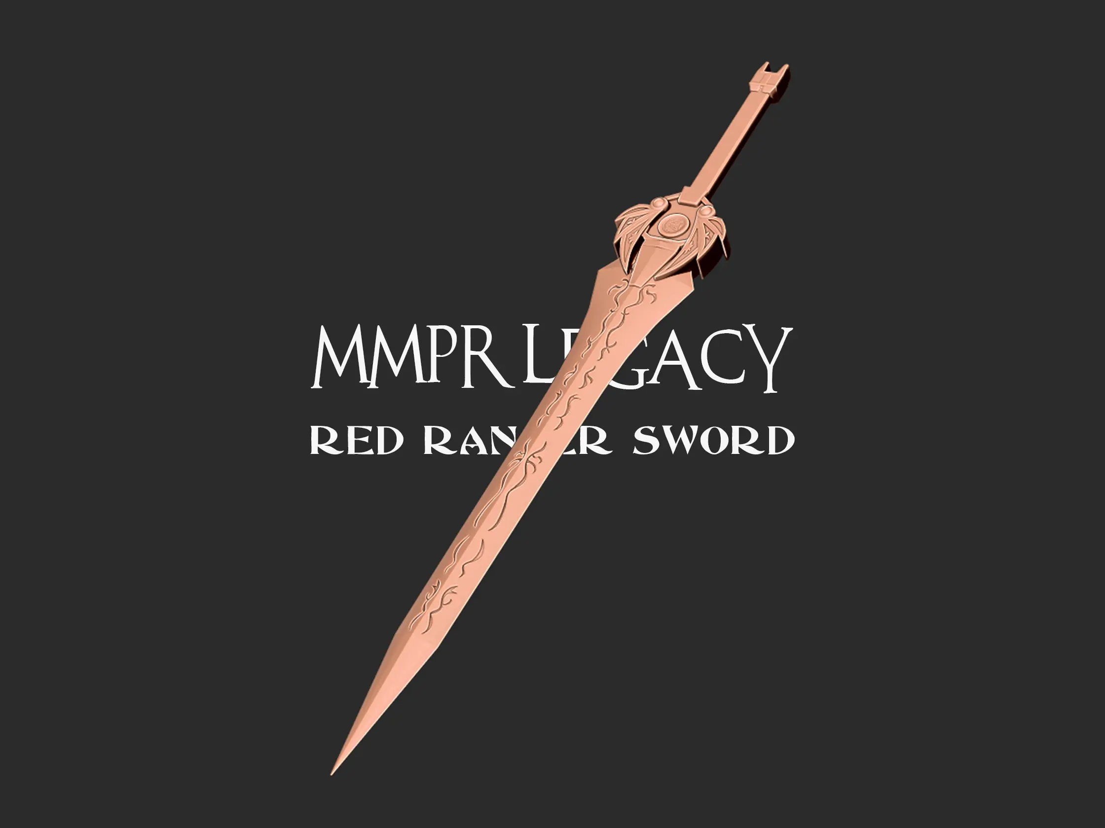 Power rangers Legacy Red Ranger Sword 3D print model