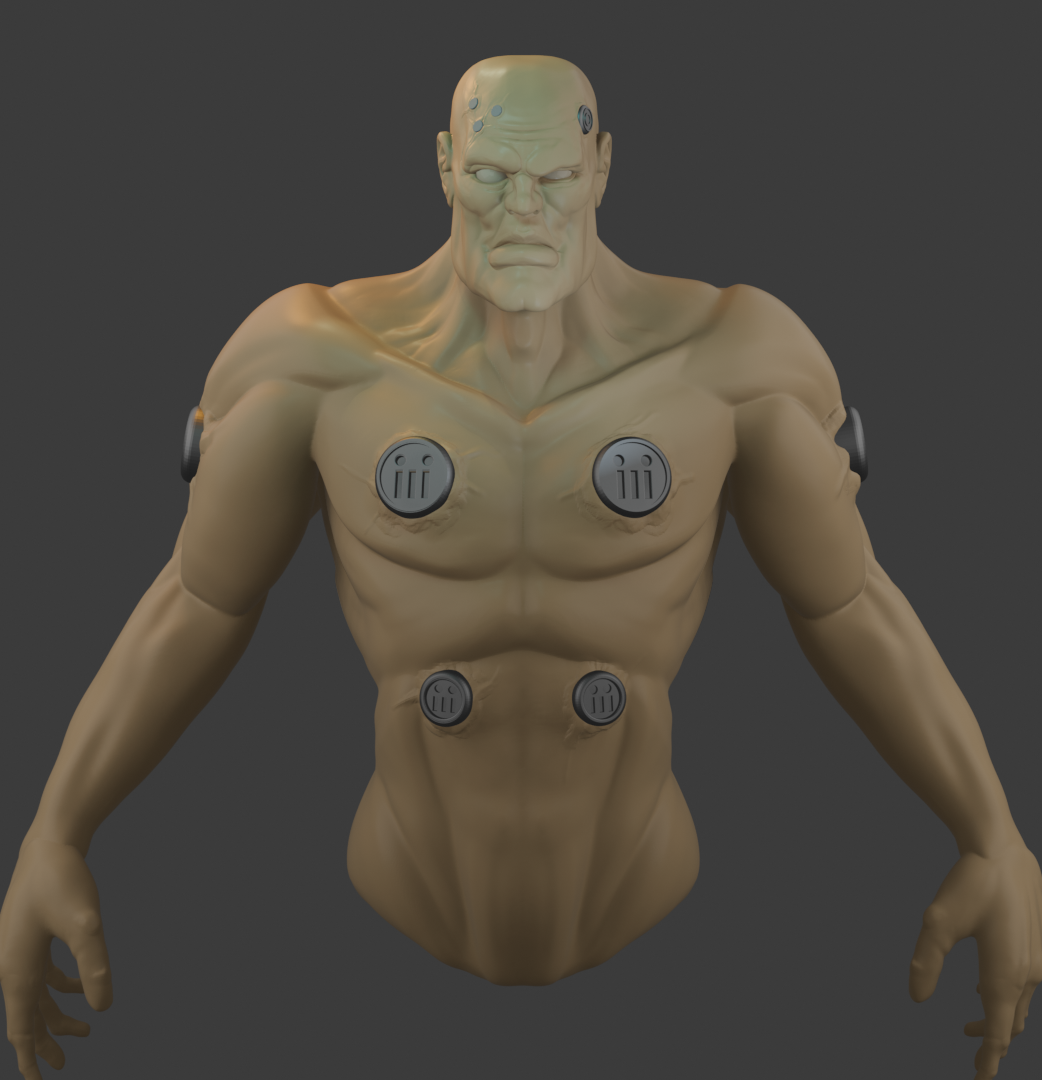 Cyberpunk Space Warrior Bust