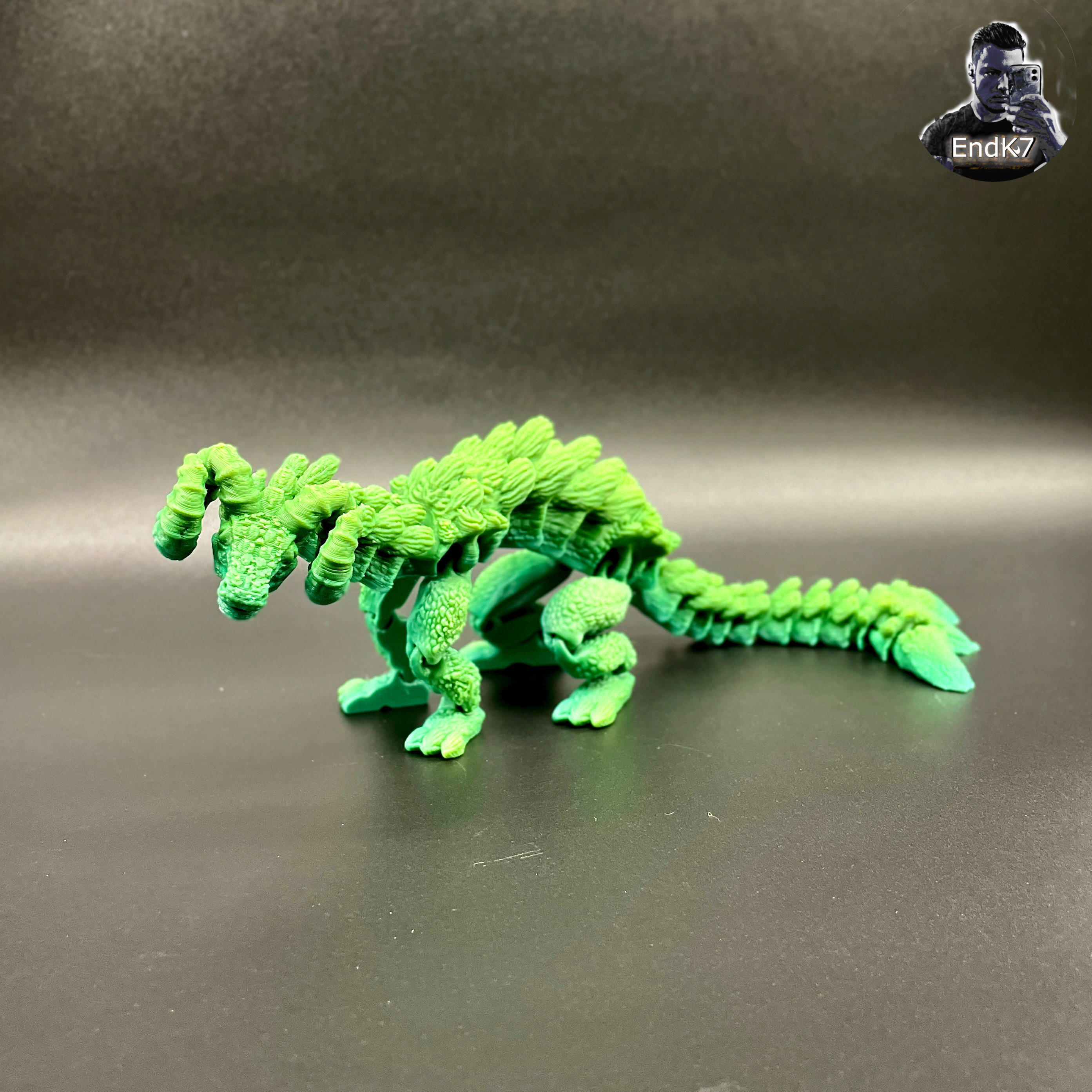 Mythical RamHorn Dragon - Articulated - Print in Place - No Supports