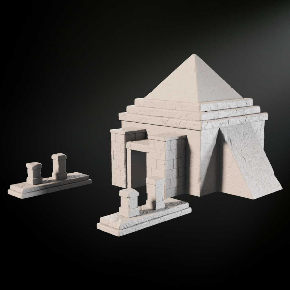 Sci-Fi Desert Temple