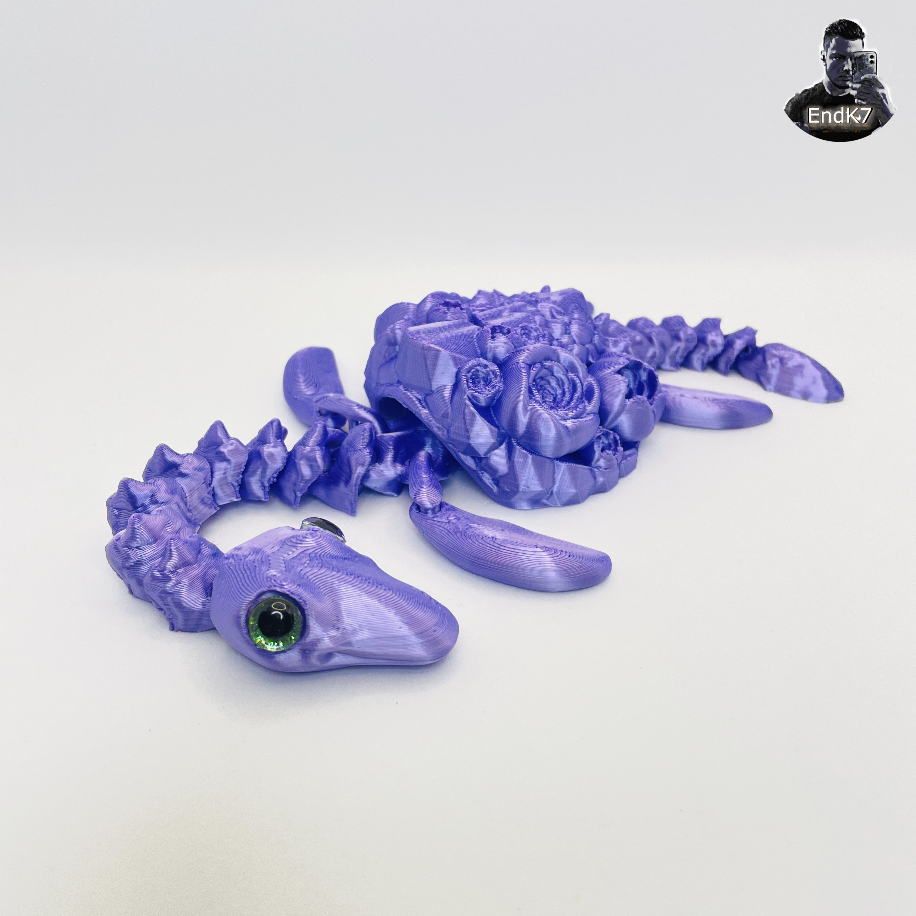 Lucky Plesiosaurus Turtle - Swappable Shell - Articulated - Print in Place - No Supports - Flexi