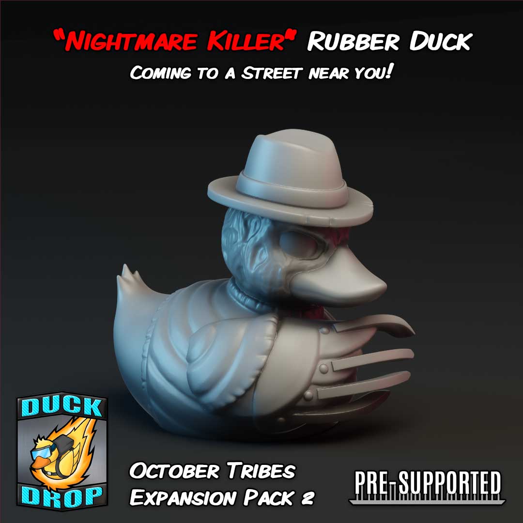 The Nightmare Killer and Groundskeeper - Horror Art Toy Rubber Duck