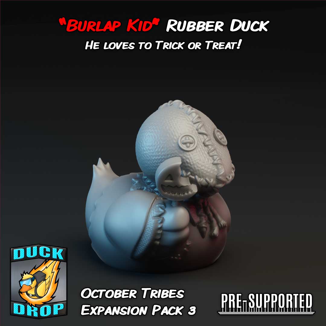 The Burlap Kid - Horror Art Toy Rubber Duck