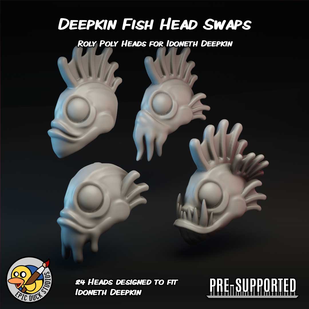 Deepkin Fish Head Swaps - Make your Aquatic Elves ... Fishier?