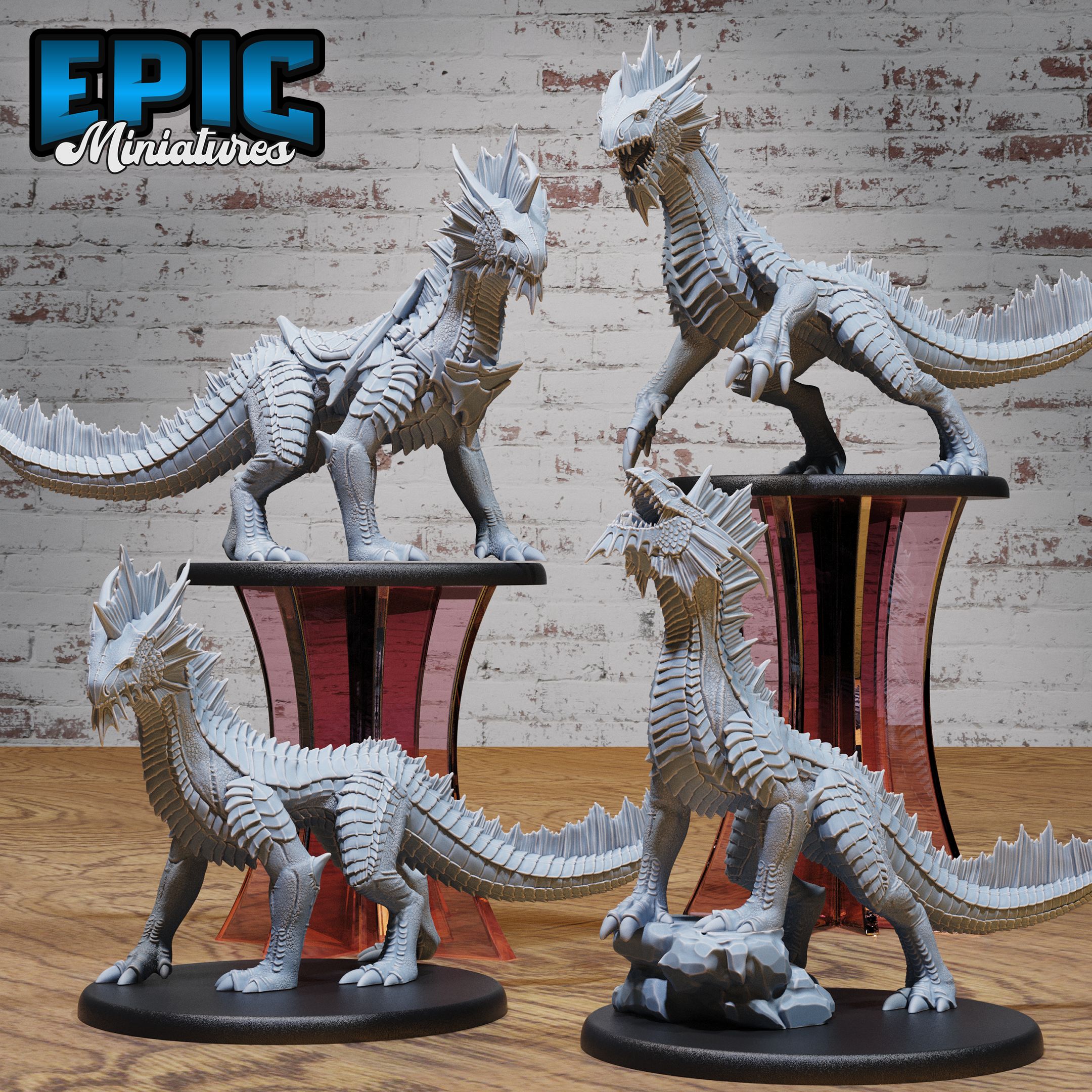 Guard Drake Silver Set / Legendary Dragon / Mountain Monster Encounter / Magical Mount Beast / Dragonborn Creature / Draconic Army