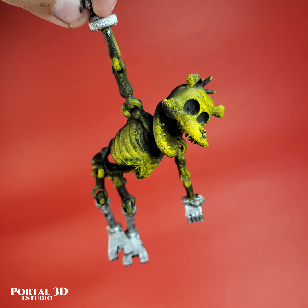 Foxy skeleton / PRINT-IN-PLACE WITHOUT SUPPORT