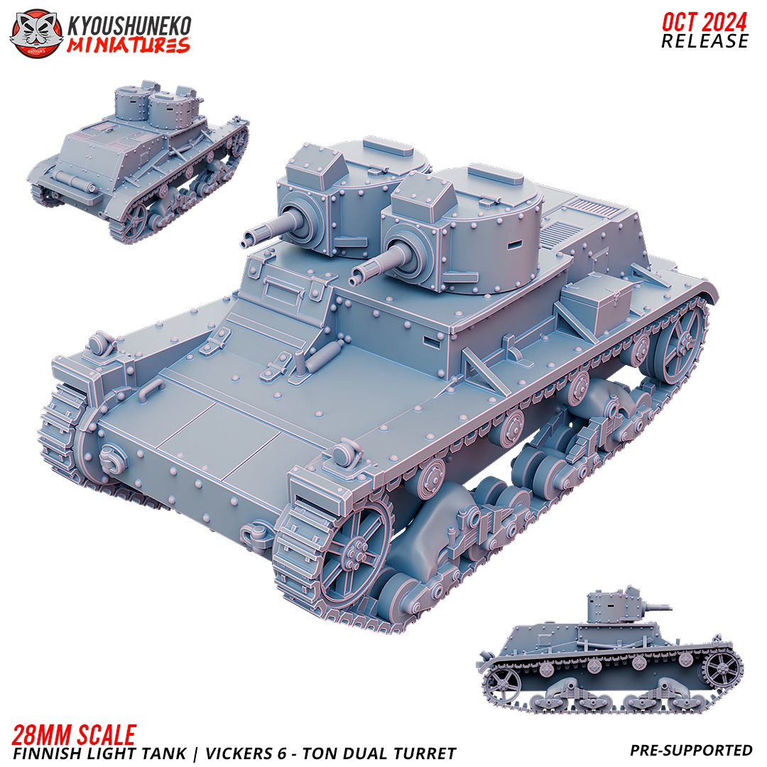 Vickers 6 - Ton Double Turret | Finnish Light Tank ww2