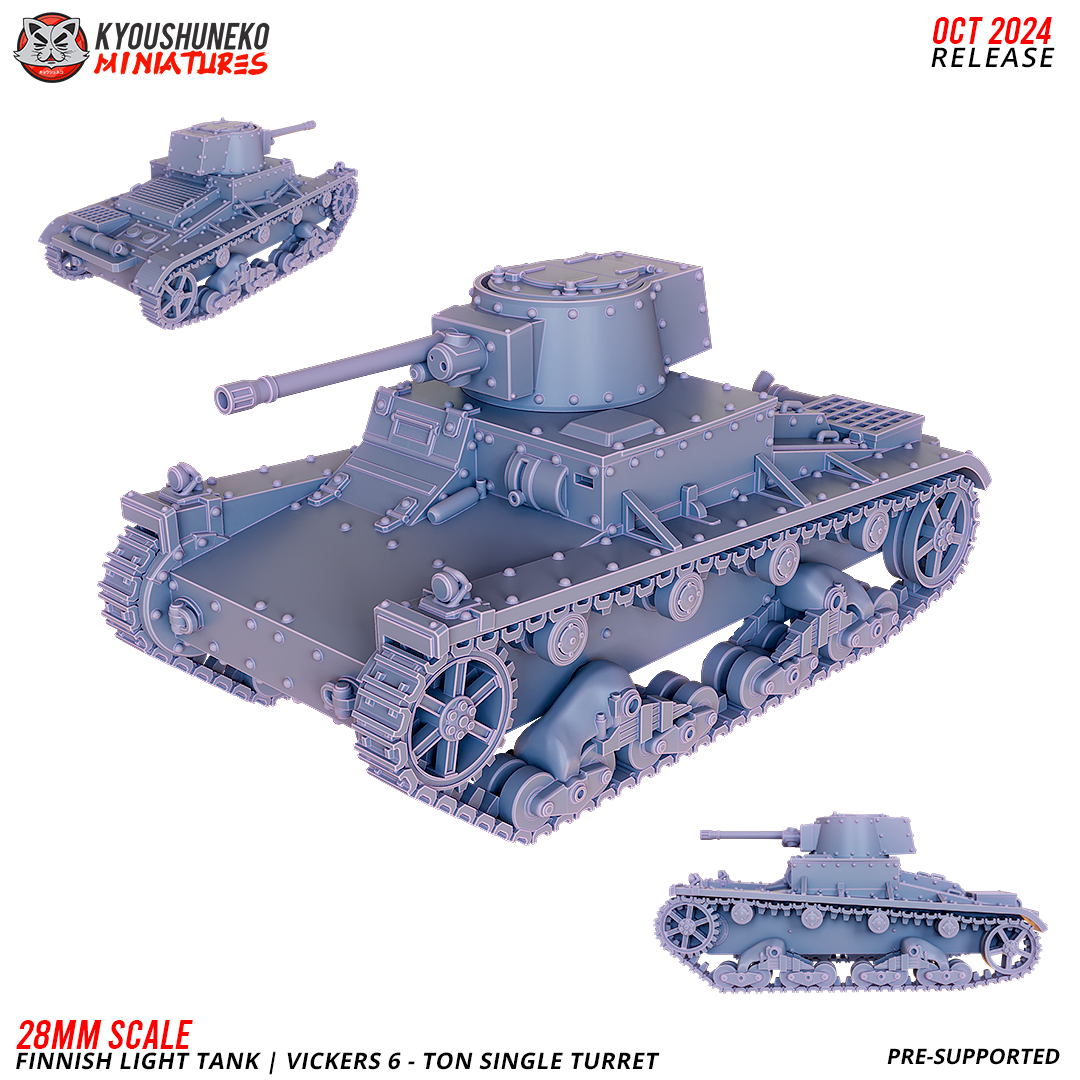 Vickers 6 - Ton Single Turret | Finnish Light Tank ww2