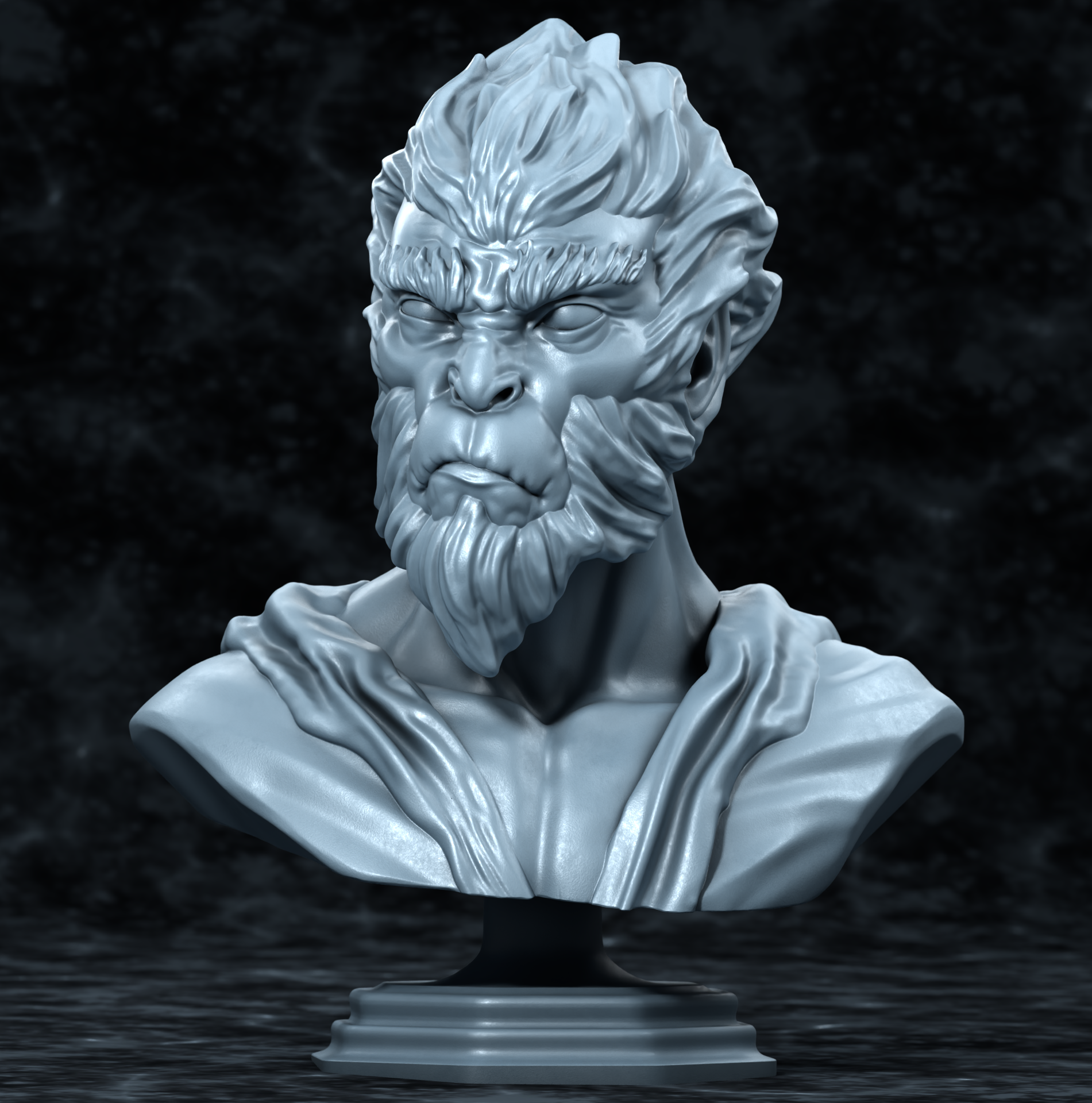 Sun Wukong, academic bust