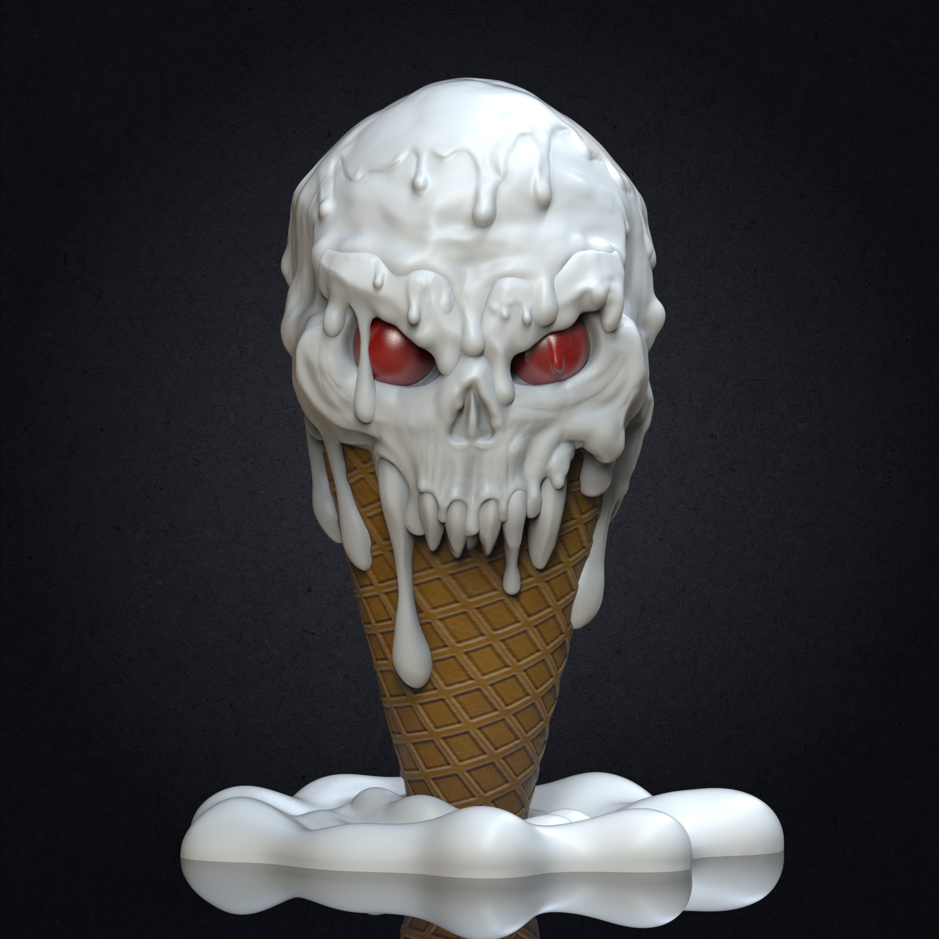 Skull & Cones (Pre-Supported)
