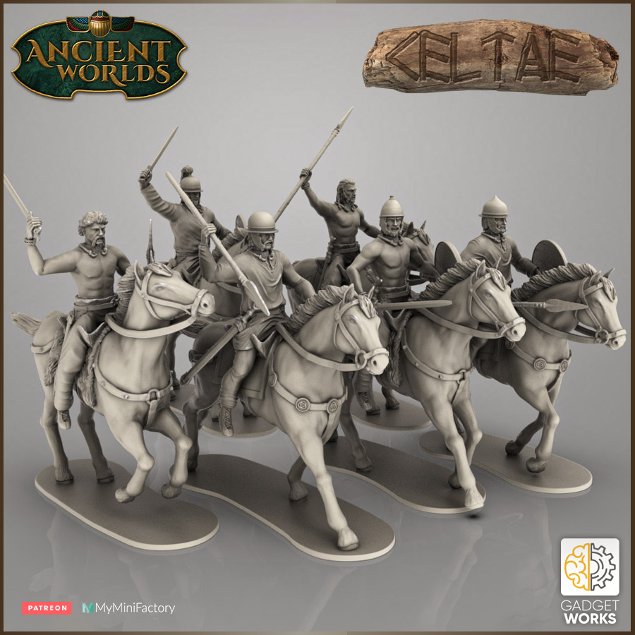Celtic cavalry 28mm unarmored
