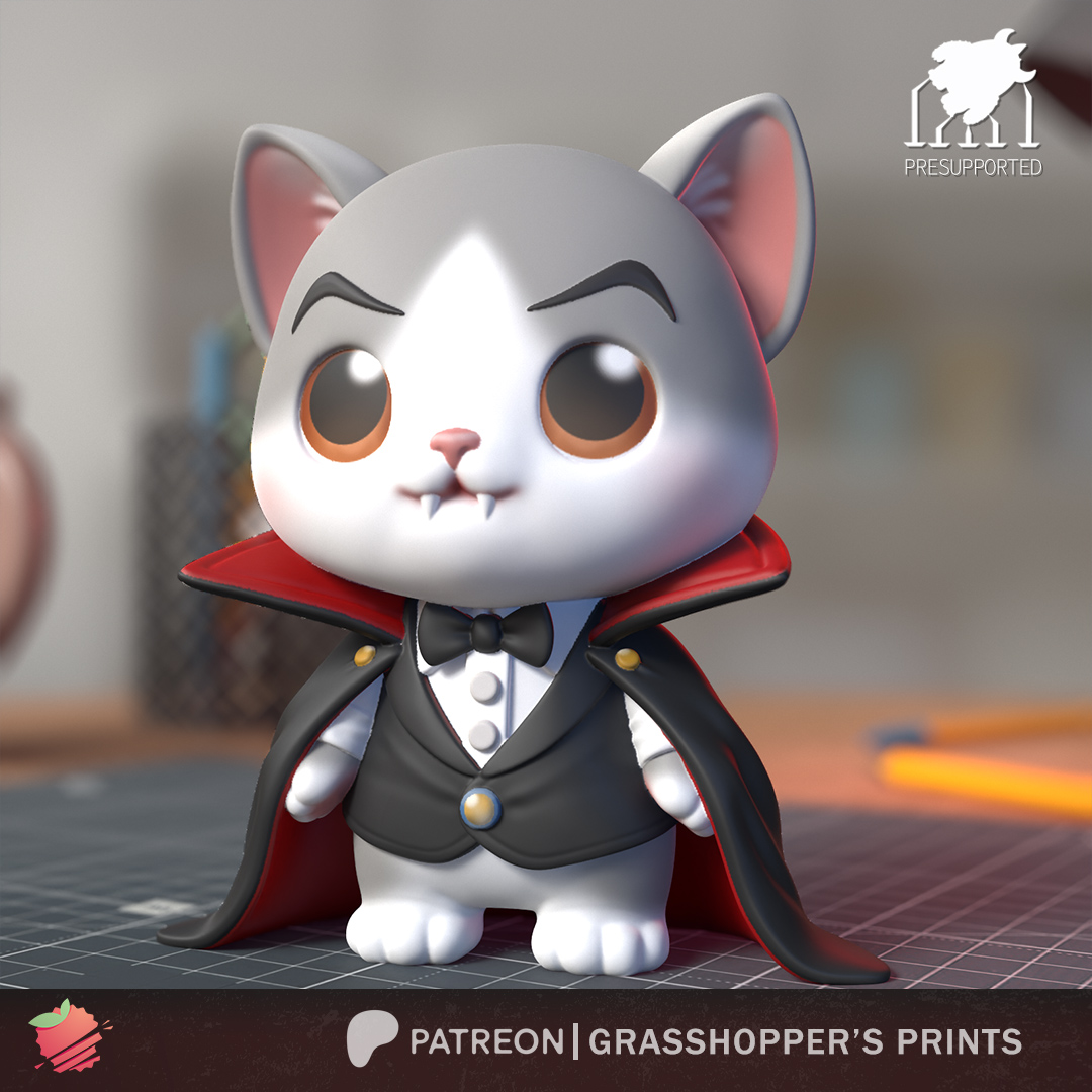 Halloween Dracula Cat