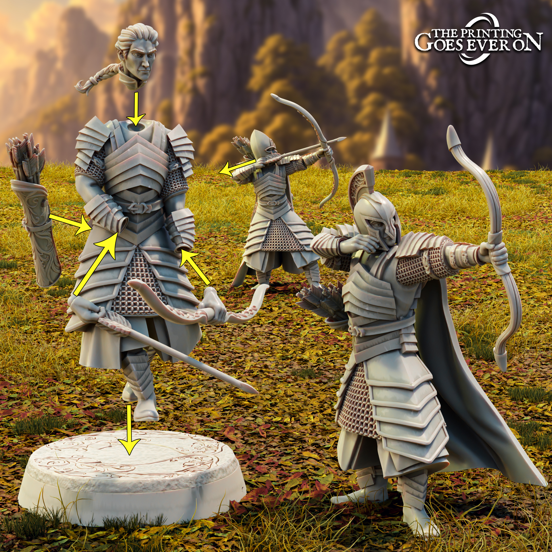 Modular High Elf Archers - Presupported