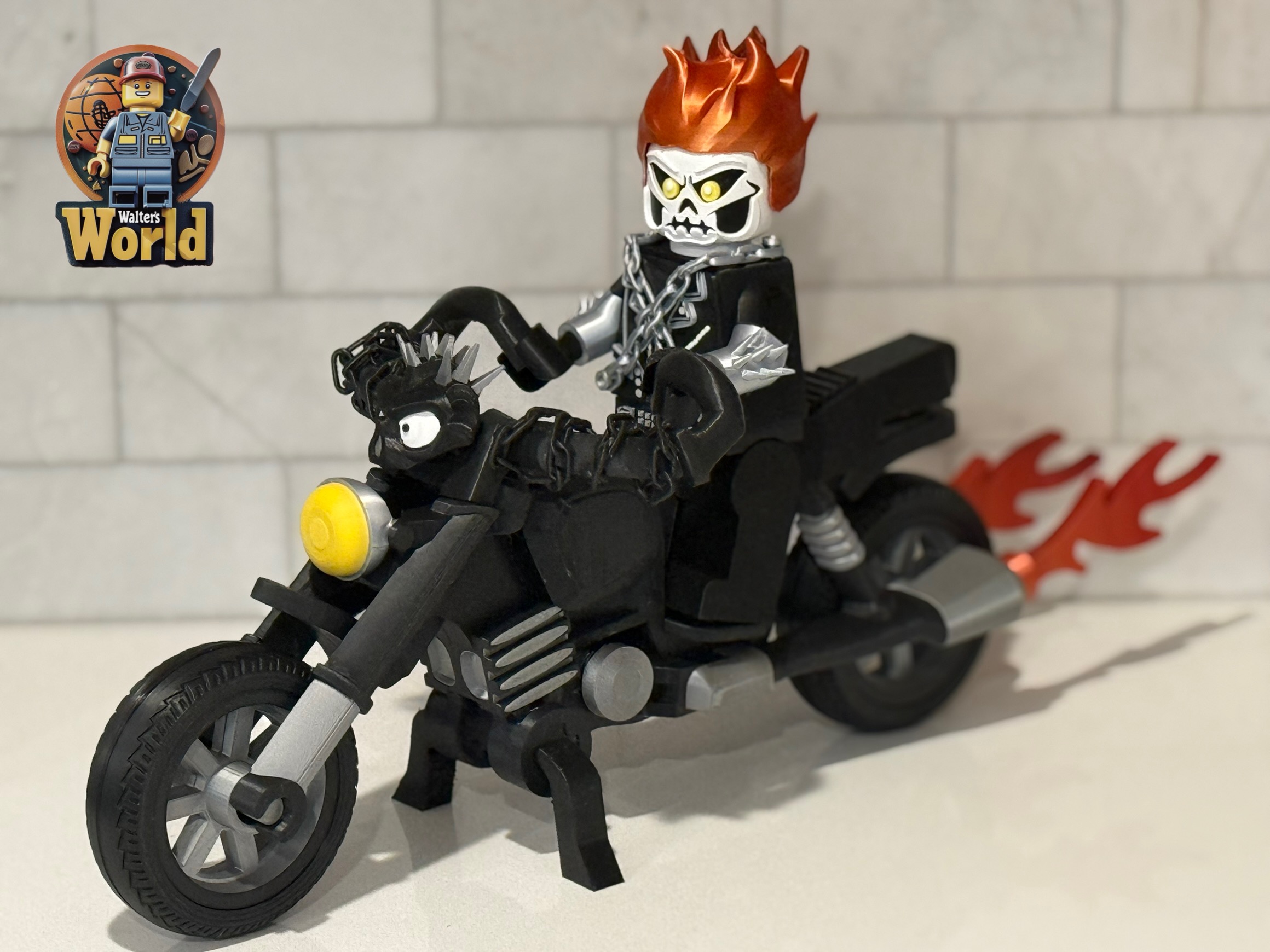Spirit of Vengeance Brick with Motorcycle