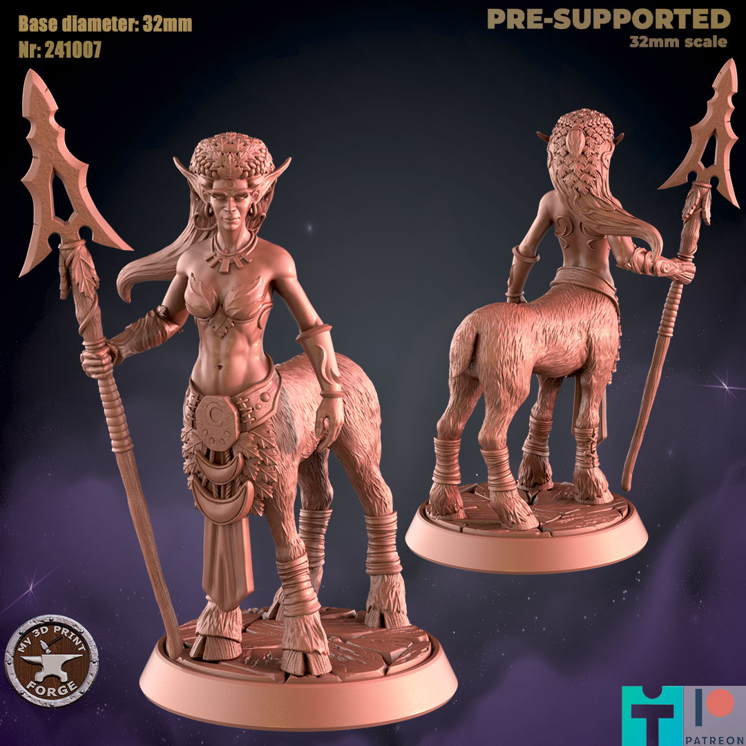 Dryad with spear