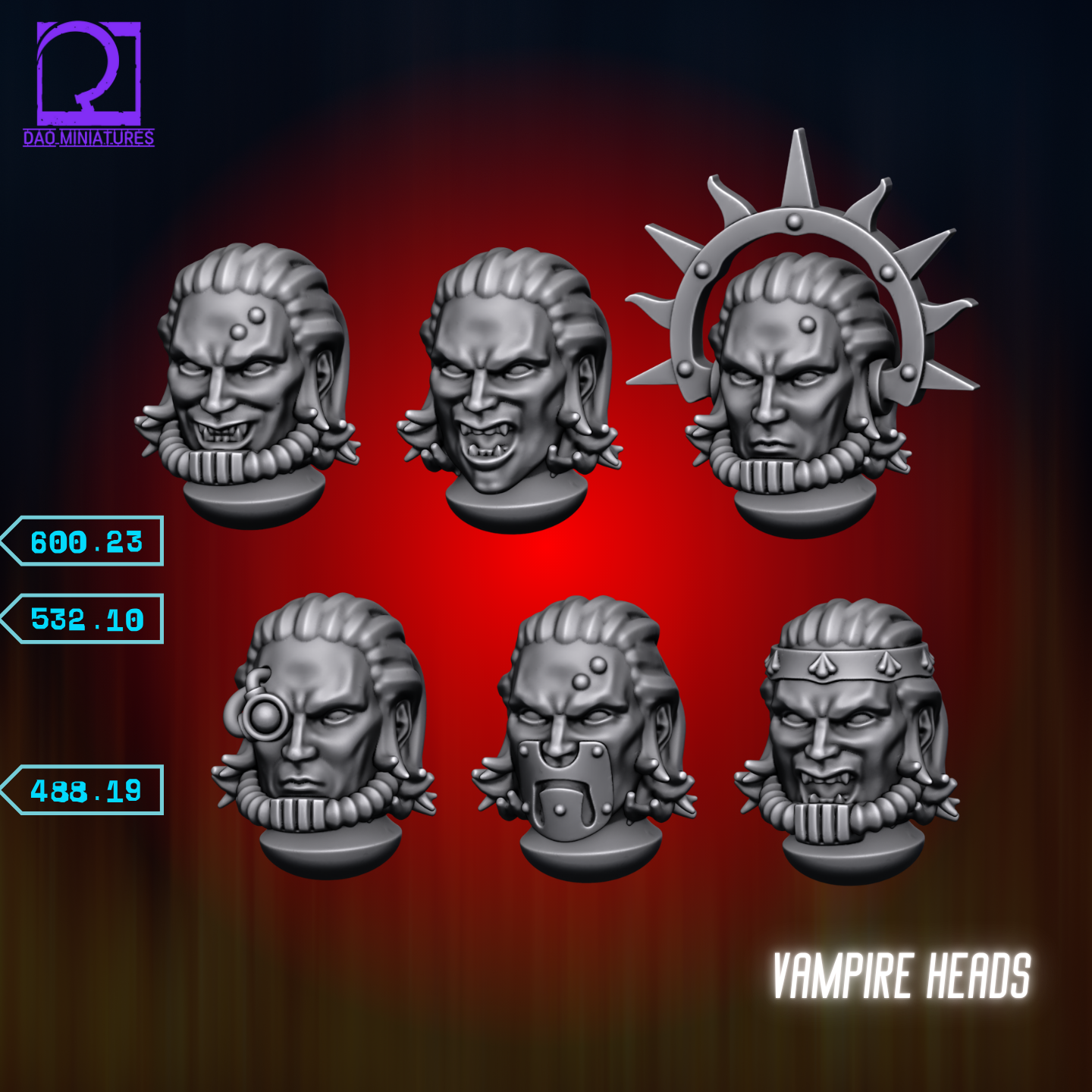 Space Vampire Head Pack